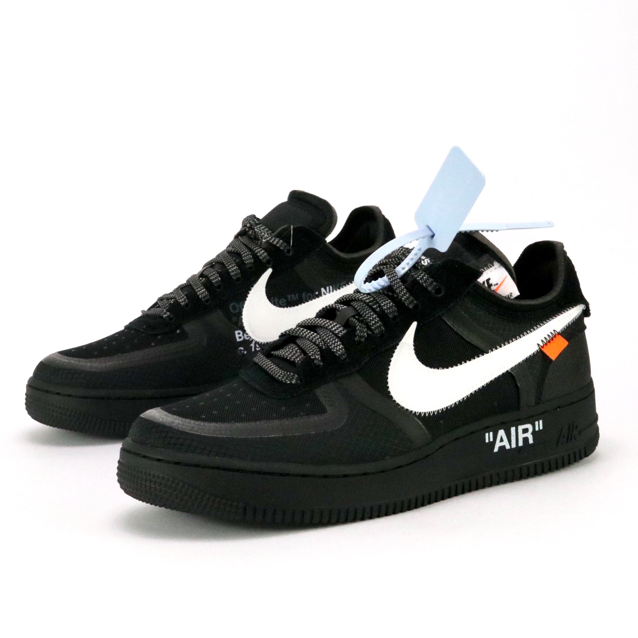 OFF WHITE x Nike The Ten: Air Force 1 Low Black White Cone Black Sneakers - Limited Edition Streetwear Shoes for Men & Women | Perfect for Urban Fashion, Sneaker Collecting and Casual Wear