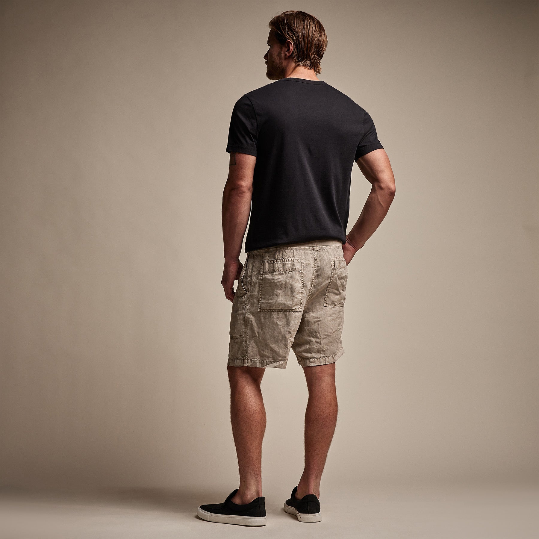Stylish Utility Linen Shorts for Men - Comfortable Mineral Pigment Dyed Casual Shorts | Perfect for Summer, Beach, and Outdoor Activities
