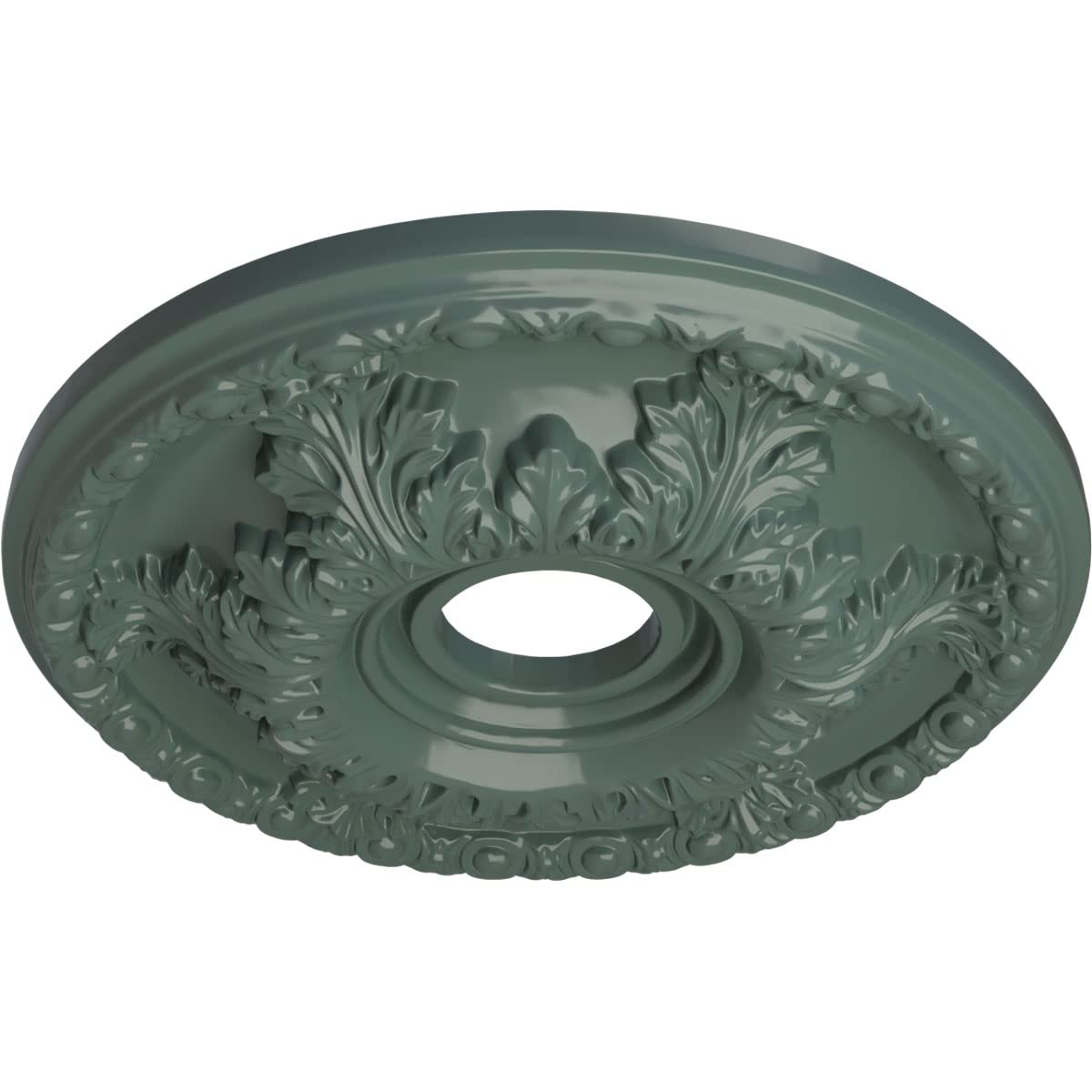 Ekena Millwork Granada Ceiling Medallion 18 Inch - Hand Painted Cloud Burst Design - 18