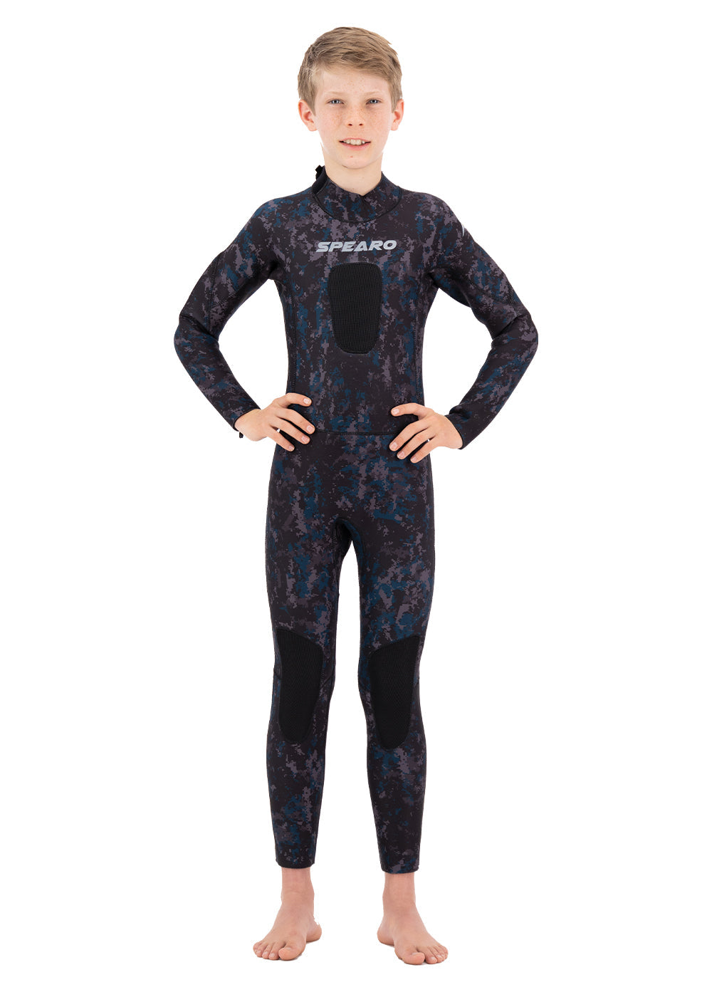 Spearo 7 Seas Kids 3.5mm Neoprene Spearfishing Wetsuit - Warm & Flexible for Young Divers - Perfect for Ocean Adventures & Snorkeling