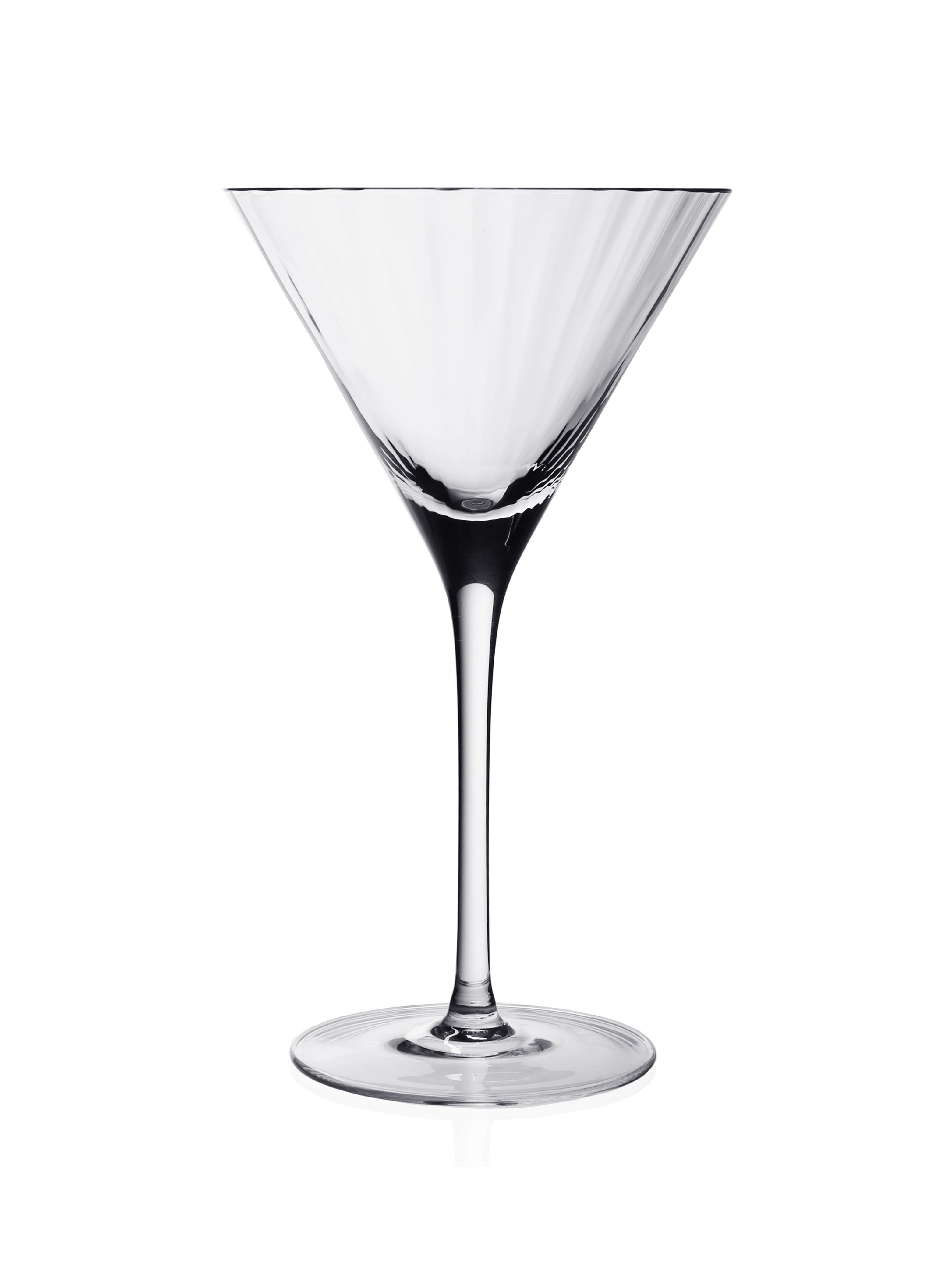 Elegant Corinne Tall Martini Glass Set - Premium Crystal Cocktail Glasses for Martinis, Margaritas & Cosmopolitans - Perfect for Home Bars, Parties & Romantic Dinners
