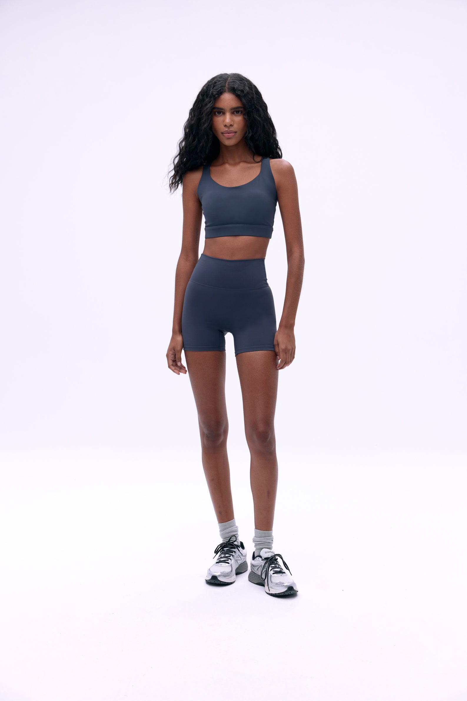 Ultimate Ultra Crop Shorts for Women - High Waisted Workout Running Yoga Shorts - Midnight Blue - Perfect for Gym, Running & Casual Wear