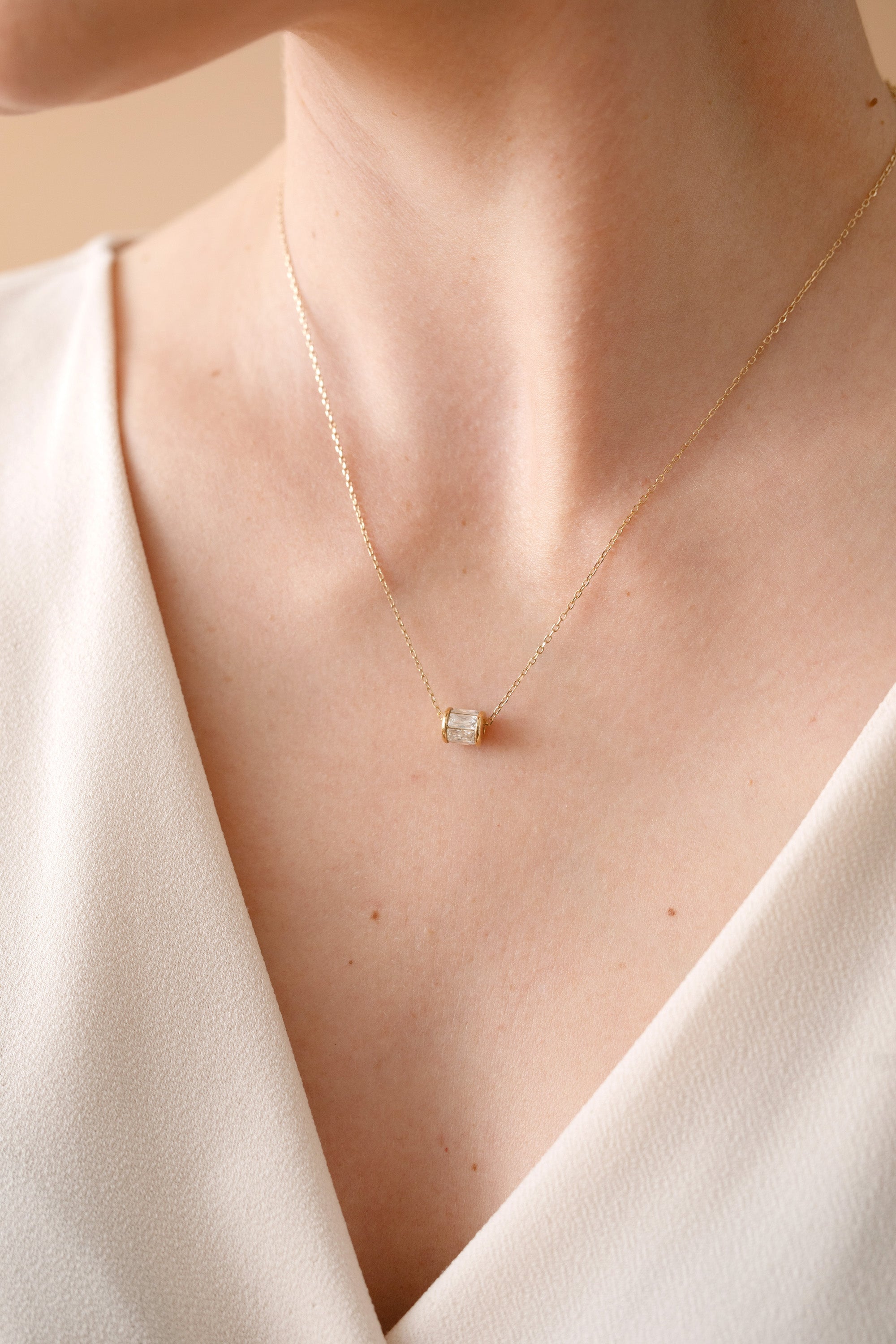 April Birthstone Sterling Silver Pendant Necklace - Elegant Jewelry Gift for Women, Perfect for Birthdays, Anniversaries & Special Occasions