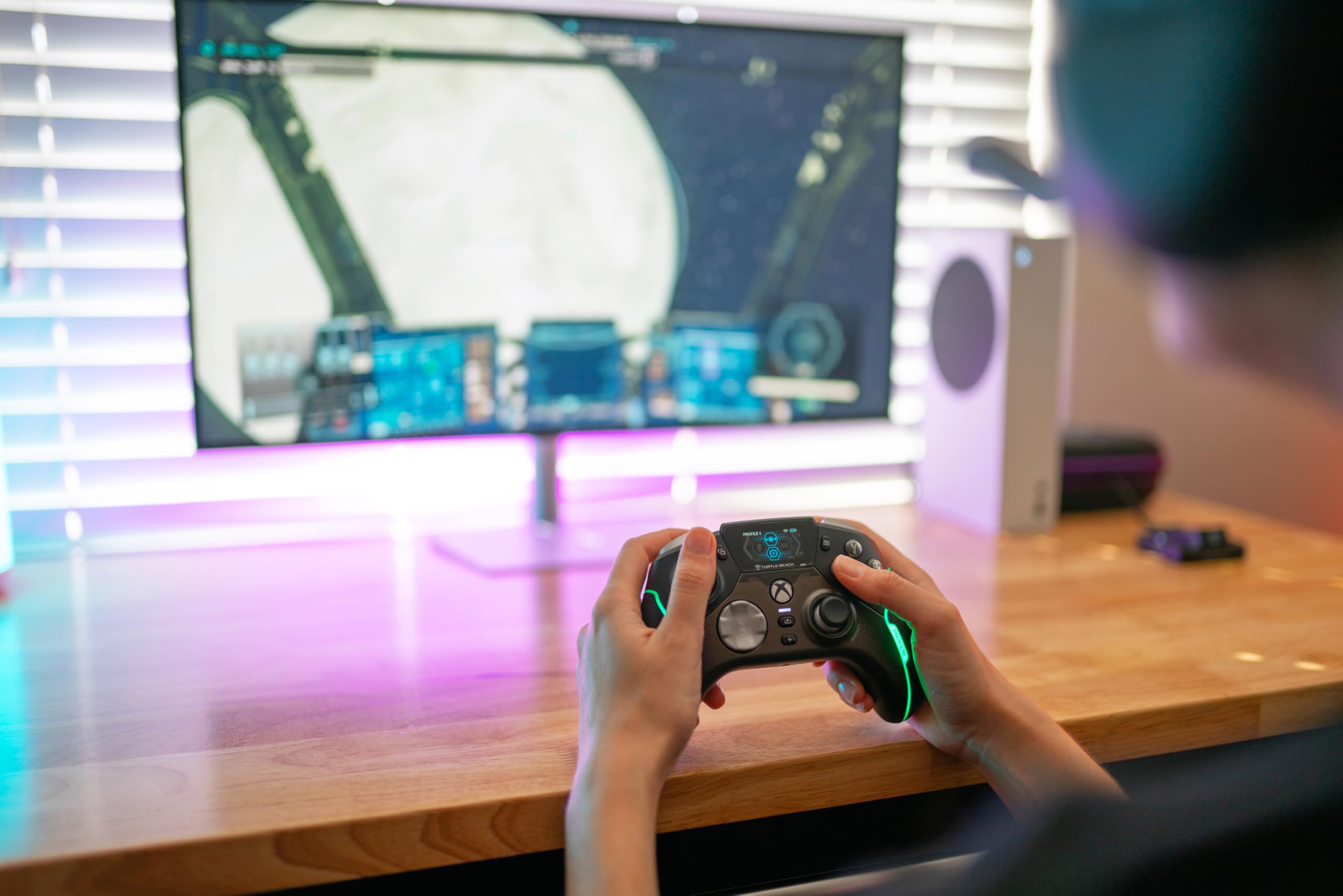 Turtle Beach Stealth Ultra Wireless Gaming Controller for Xbox Series X|S, Xbox One, PC & Android - LED Dashboard, RGB Lighting, 30-Hr Battery, Bluetooth - Perfect for Competitive Gaming & Streaming (Black)