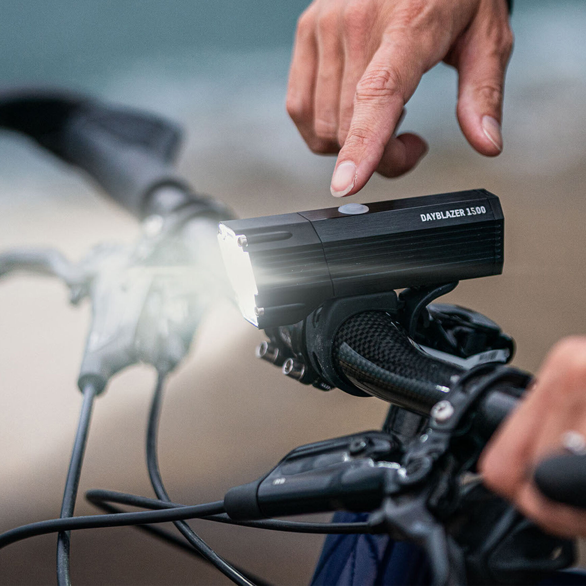Dayblazer 1500 Front Bike Light & Dayblazer 65 Rear Bicycle Light Set - High Visibility Cycling Safety Lights for Night Riding, Commuting, and Outdoor Adventures