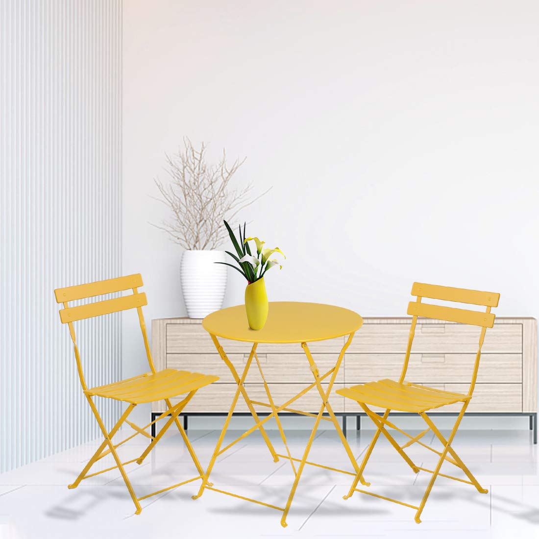 3-Piece Modern Outdoor Wicker Patio Furniture Set - Rattan Chairs & Coffee Table for Yard, Garden, Bistro - Gray Conversation Set (Perfect for Backyard Relaxation & Outdoor Entertaining)