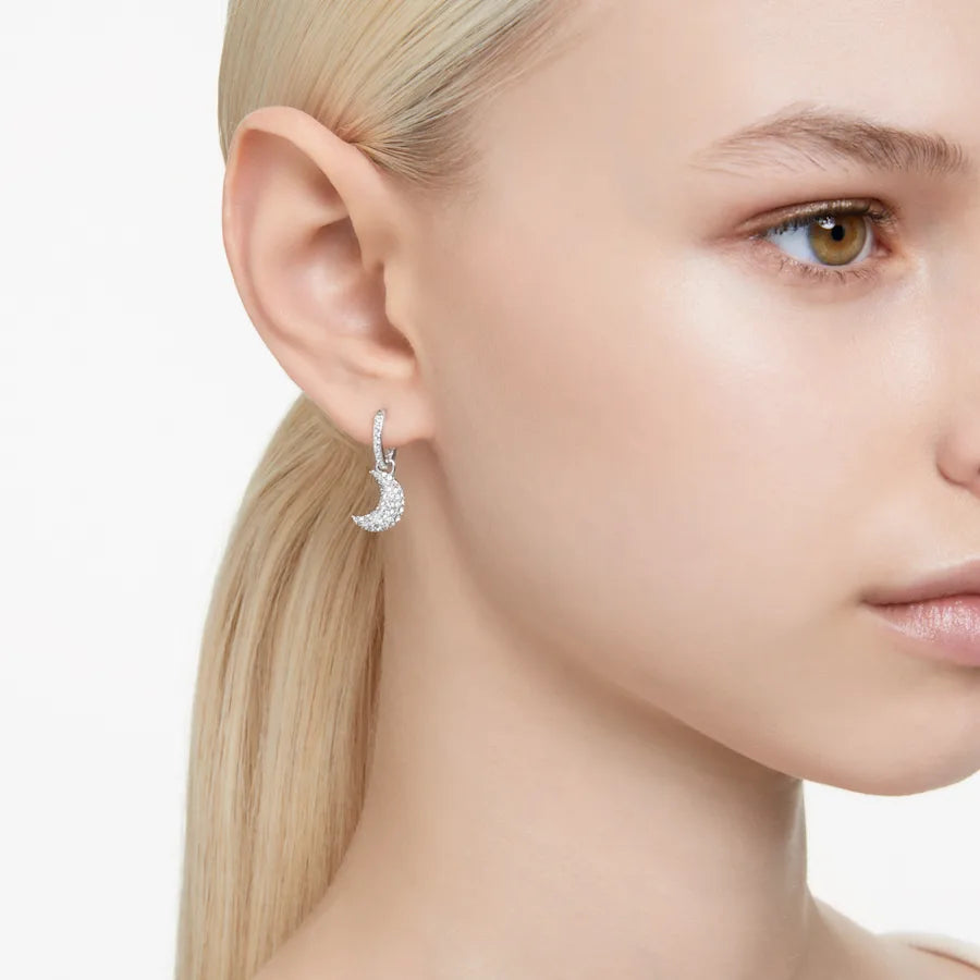 Luna Drop Earrings for Women - Elegant Dangle Earrings with Crystal Stones, Perfect for Wedding, Party & Evening Occasions