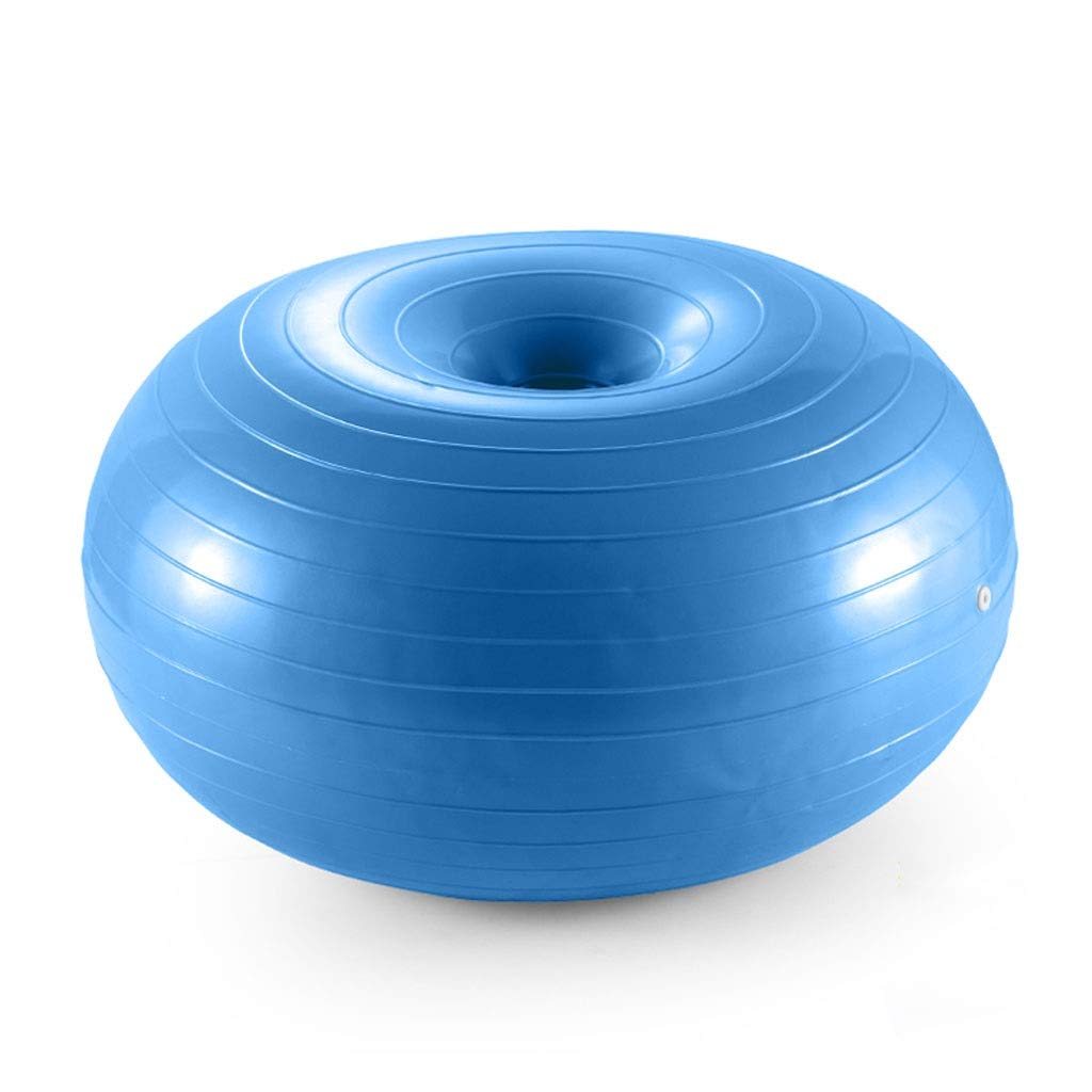 Fevilady Anti-Burst PVC Yoga Ball - 55cm/65cm Exercise Balance Ball for Yoga, Pilates, Core Workouts & Stability Training - Perfect for Home Gym, Office & Pregnancy Fitness (2 Colors)