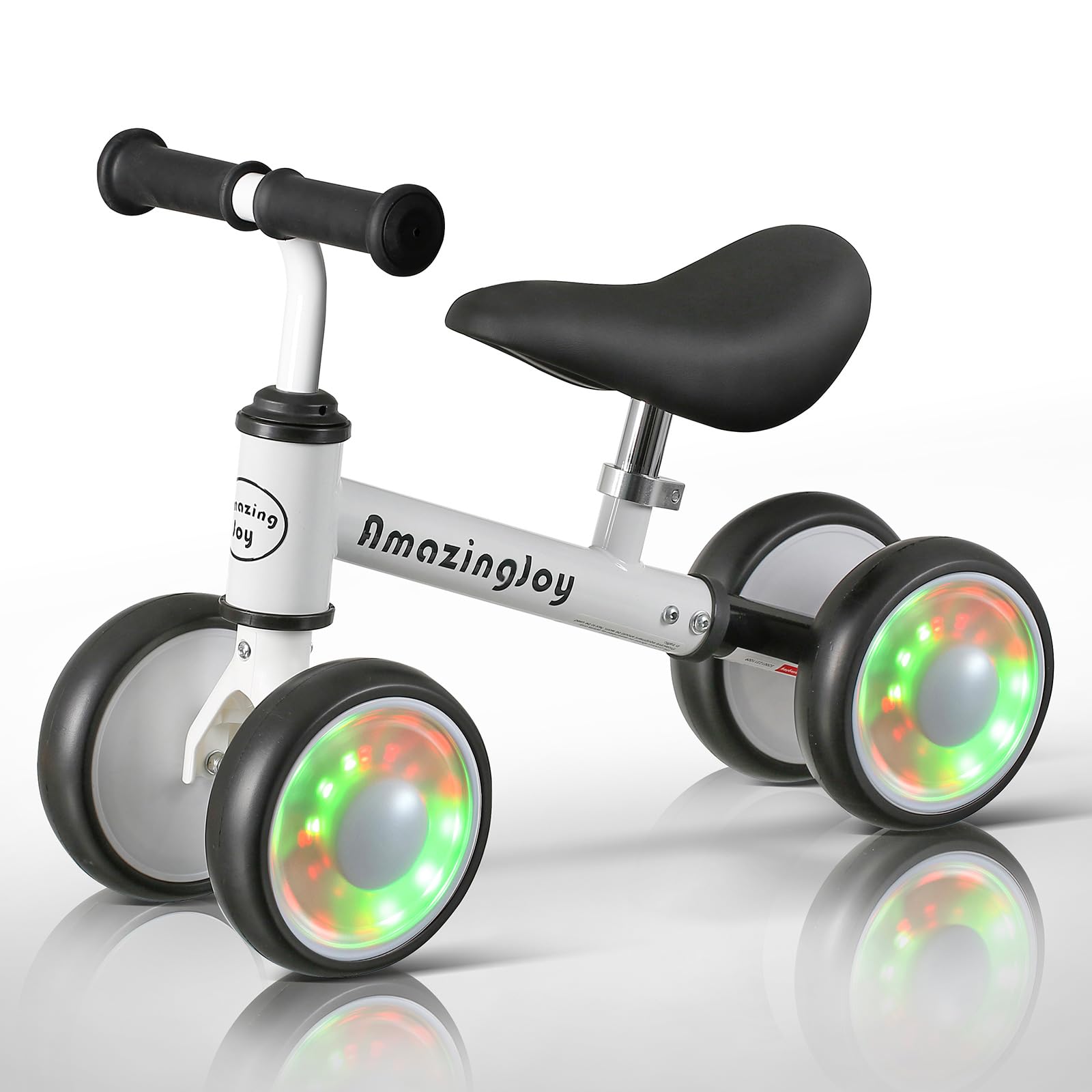 Baby Balance Bike for 1-2 Year Olds - Adjustable Seat & Lights | First Ride Toy for Toddlers | Perfect Birthday Gift