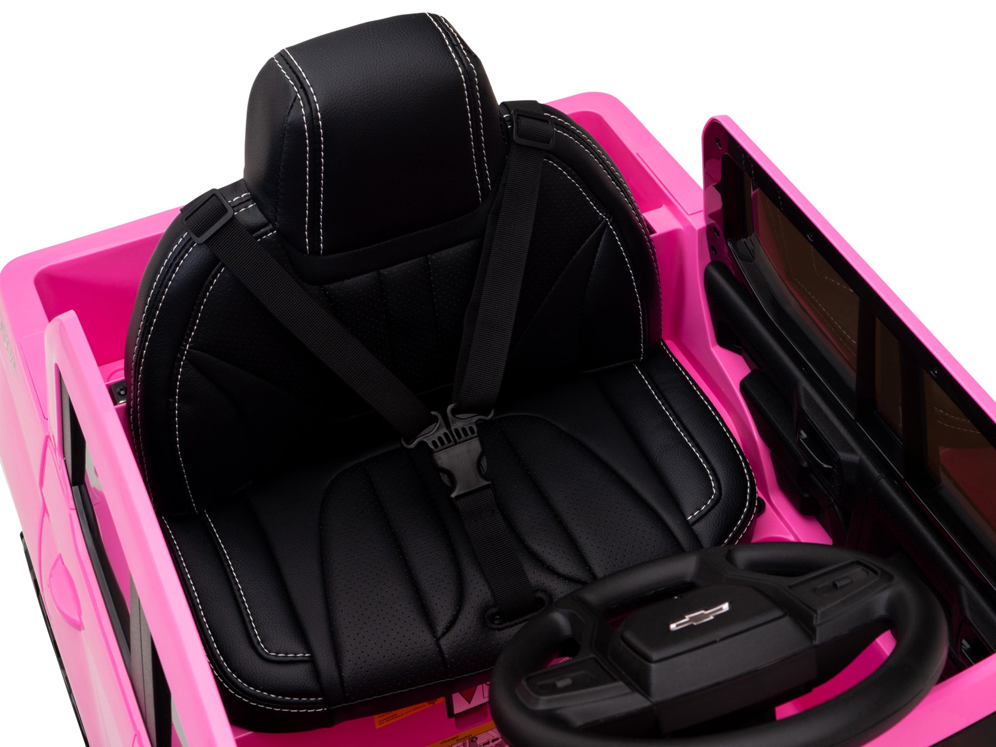 12V Chevrolet Silverado Kids Ride On Truck with Remote Control - Pink Electric Toy Car for Boys & Girls, Perfect for Birthday Gifts & Outdoor Play