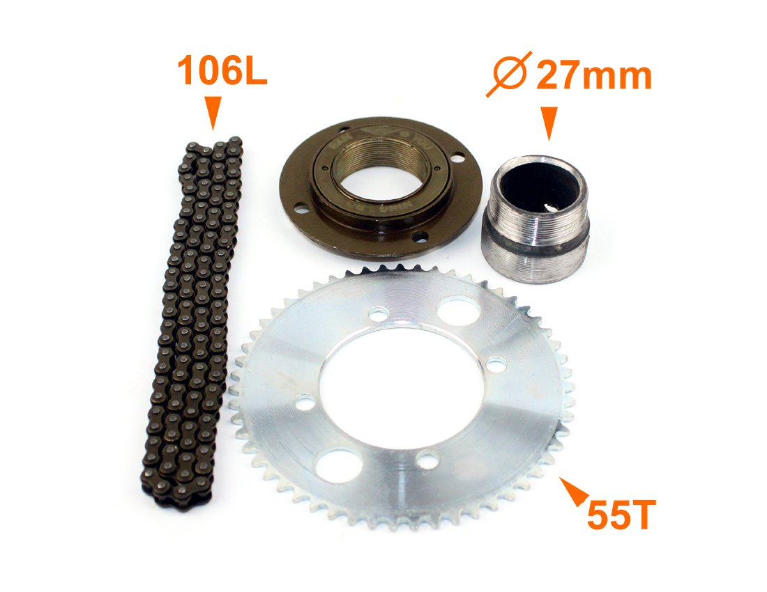 1000W Electric Motorcycle Conversion Kit - High Speed 25H Chain Drive Motor for Scooters & Electric Karts | DIY E-Bike Upgrade for Commuting & Off-Road Adventures