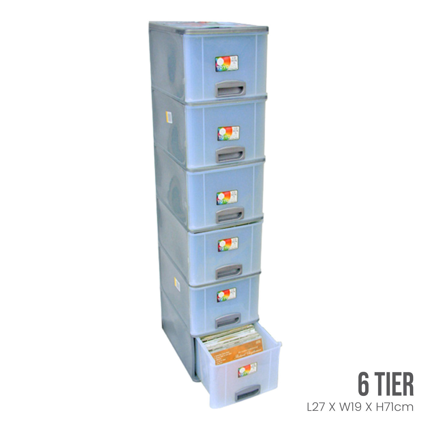 6-Tier Perfect CD Drawer Organizer - Holds 602 CDs - Ideal for Home, Office & Music Studio Storage