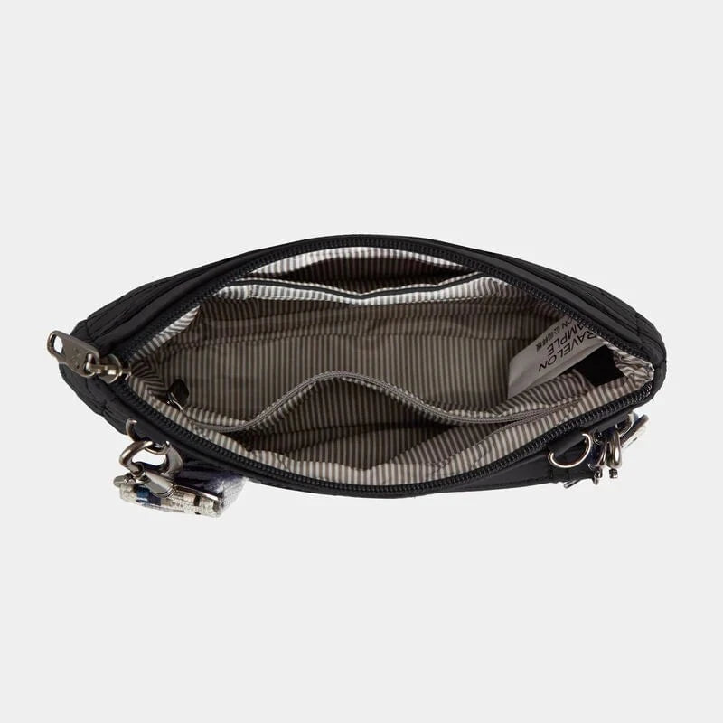 Travelon Anti-Theft Boho Clutch Crossbody Bag for Women | RFID Blocking & Secure Zipper | Perfect for Travel, Shopping & Night Out