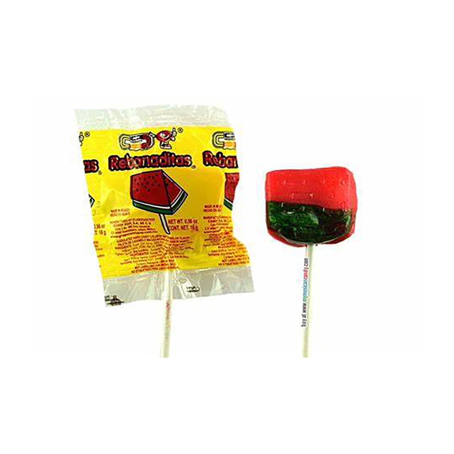 Candy Pop Watermelon Slices without Chili | 40 Count Bag | Sweet & Tangy Snack for Parties, Movie Nights & Road Trips