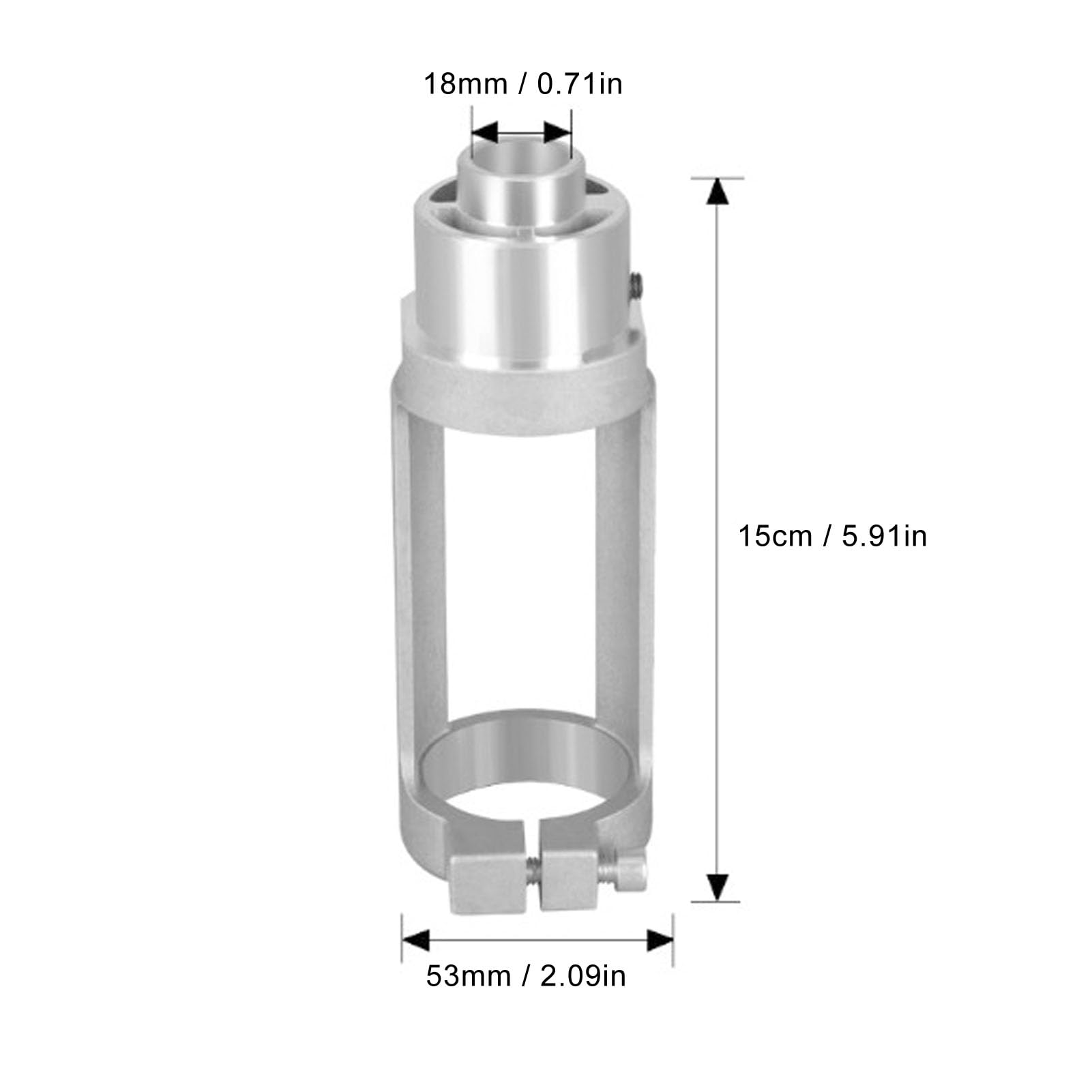 Square Hole Drill Bit Adapter - High Efficiency Woodworking Tool for Mortise & Tenon Joints, Aluminum Alloy 38-43mm Drill Chuck - Perfect for Cabinet Making, Furniture Repair & DIY Wood Projects