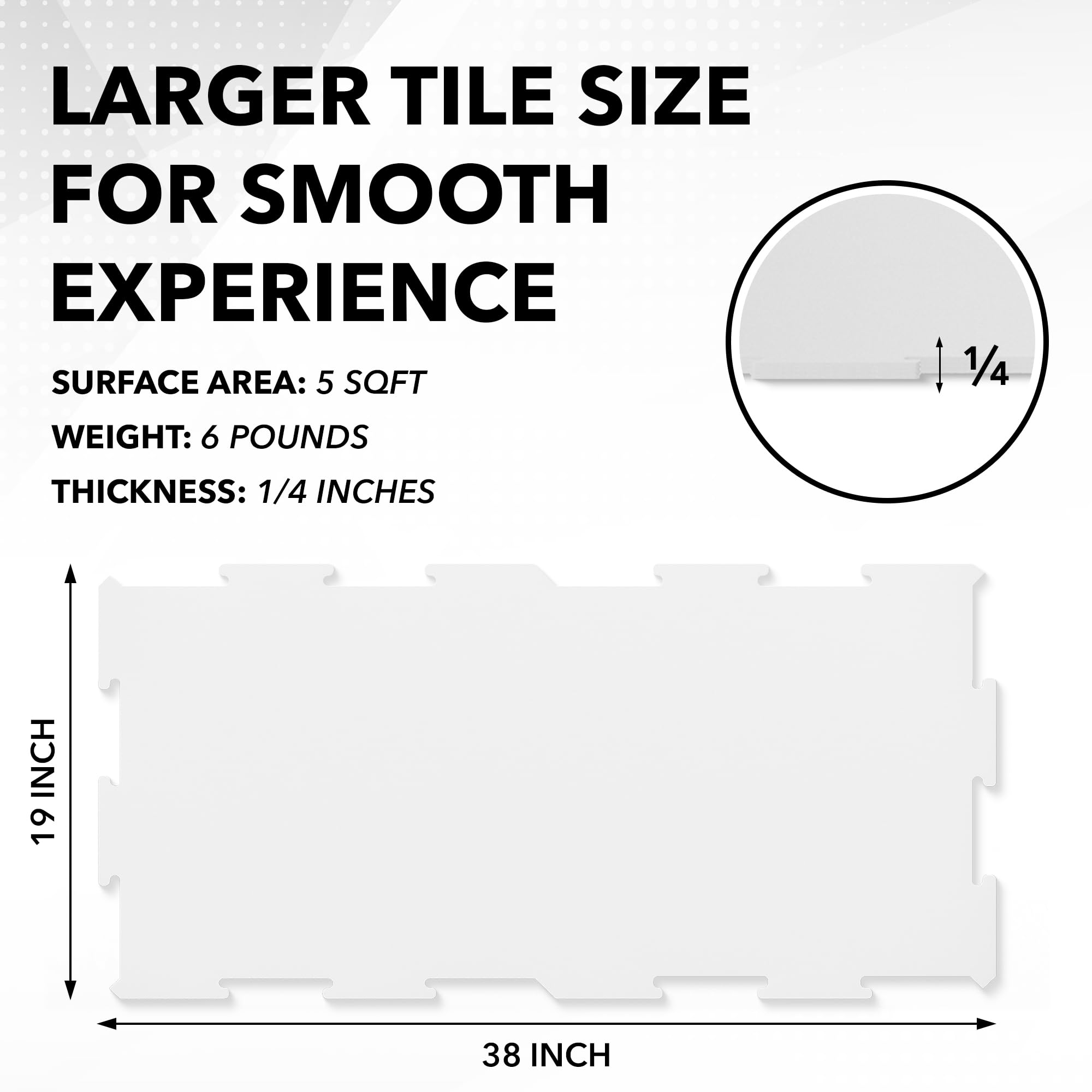 Premium Synthetic Ice Tiles for Hockey Training - Real Ice Simulation Dryland Hockey Training Platform for Shooting, Passing & Stickhandling - Durable Double-Sided Design - Perfect for Home, Backyard & Professional Hockey Practice
