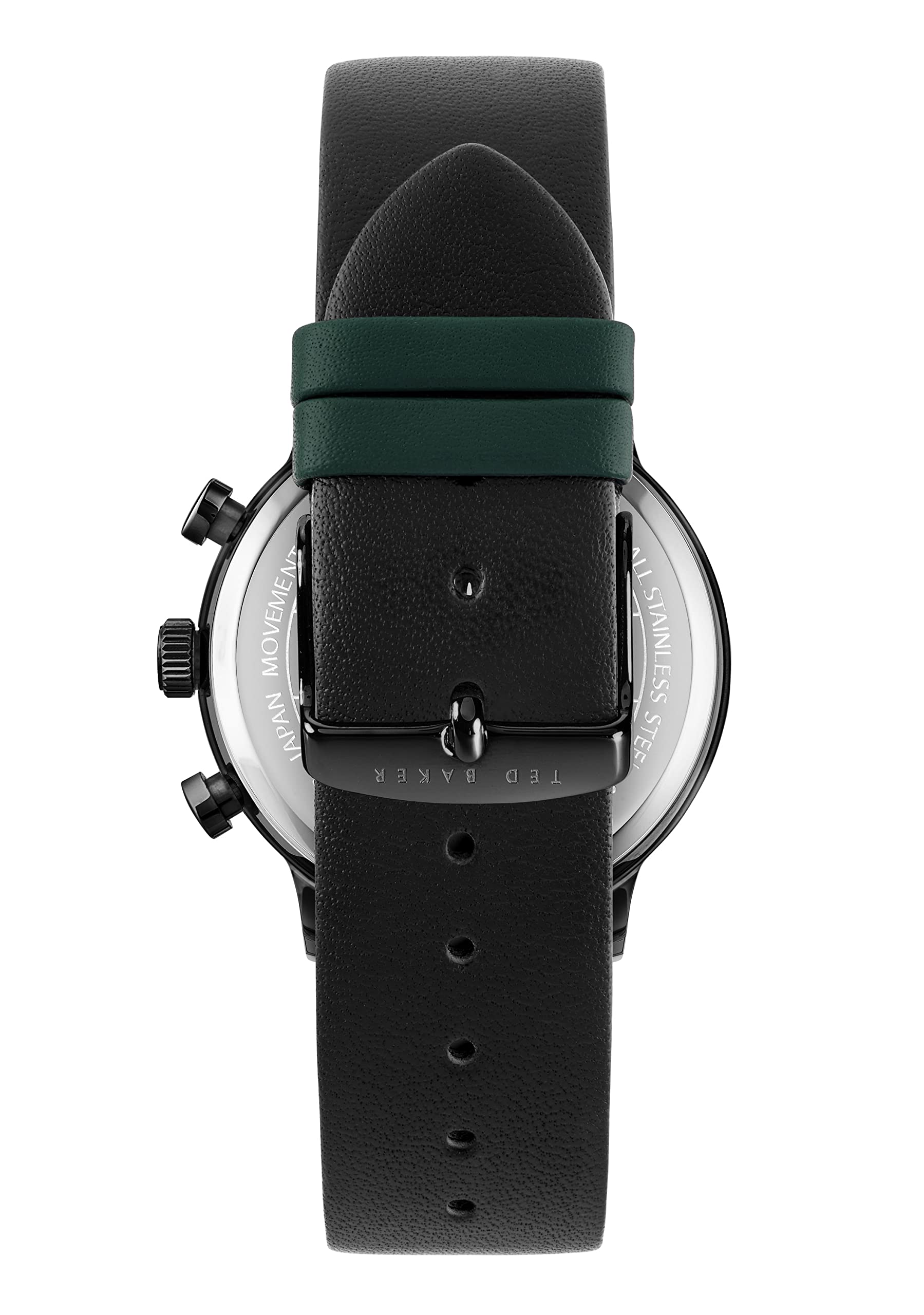 Ted Baker Men's Black Eco-Leather Strap Watch BKPCSS3029I - Stylish Analog Quartz Wristwatch for Business, Casual & Formal Occasions