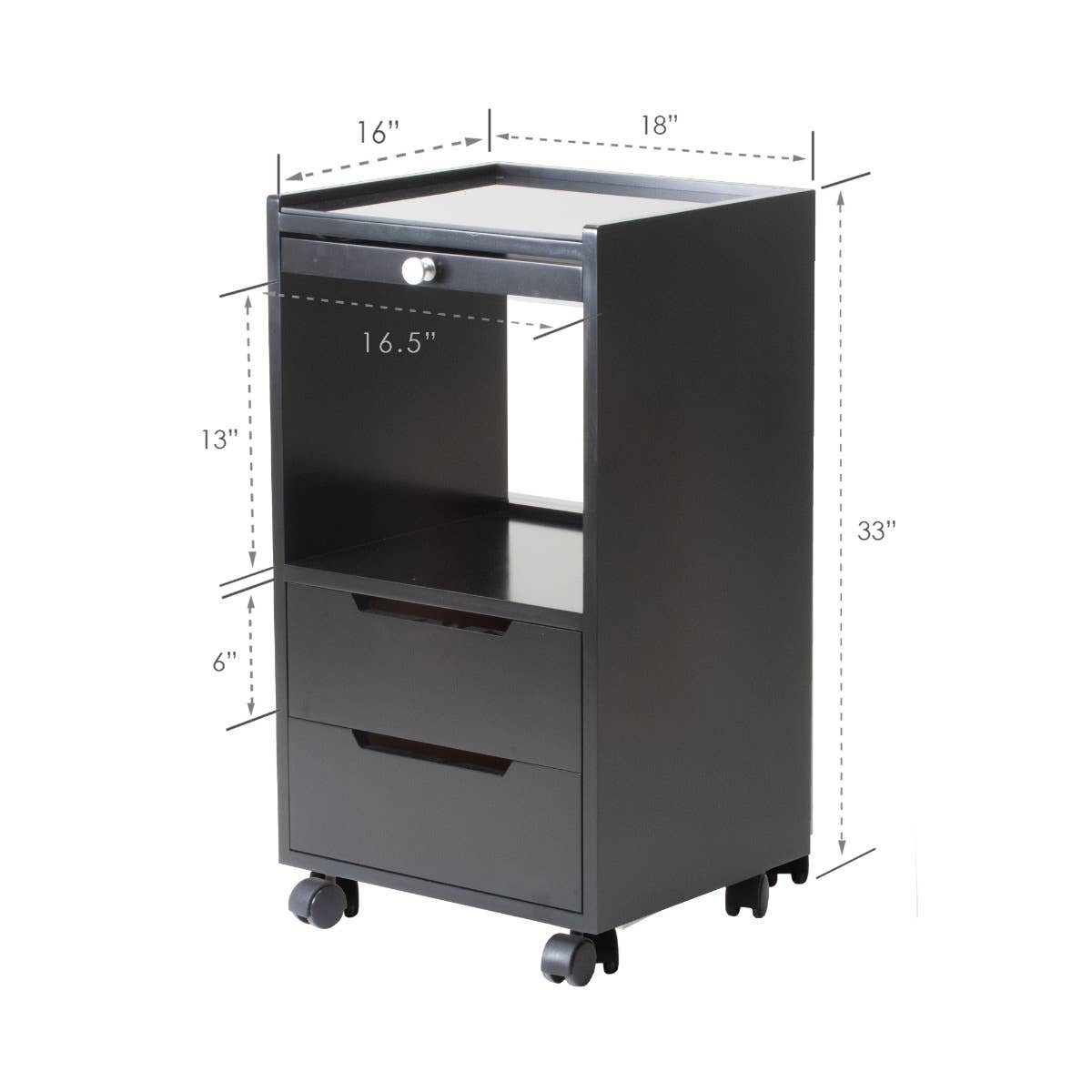 Alpha 2 Trolley - Heavy Duty Rolling Cart with Wheels for Warehouse, Office & Home Use - Perfect for Moving Boxes, Supplies & Equipment