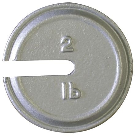 2lb Cast Iron Calibration Weight with Slots - Precision Measurement for Lab, Jewelry, and Industrial Scales