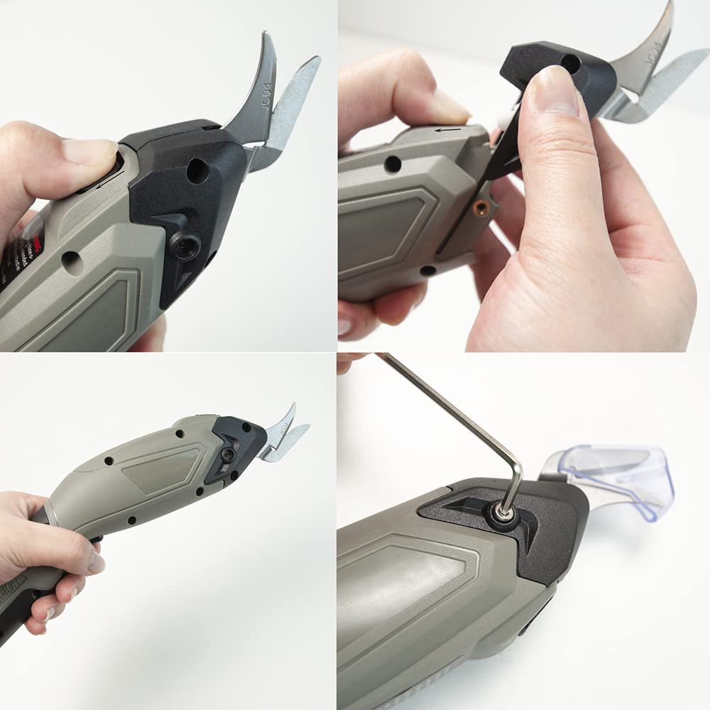 5V USB Rechargeable Cordless Electric Scissors - Leather Fabric Cutting Shears, Handheld Sewing Scissors for DIY Craft, Quilting & Tailoring (Grey) | Perfect for Dressmaking, Upholstery & Home Projects