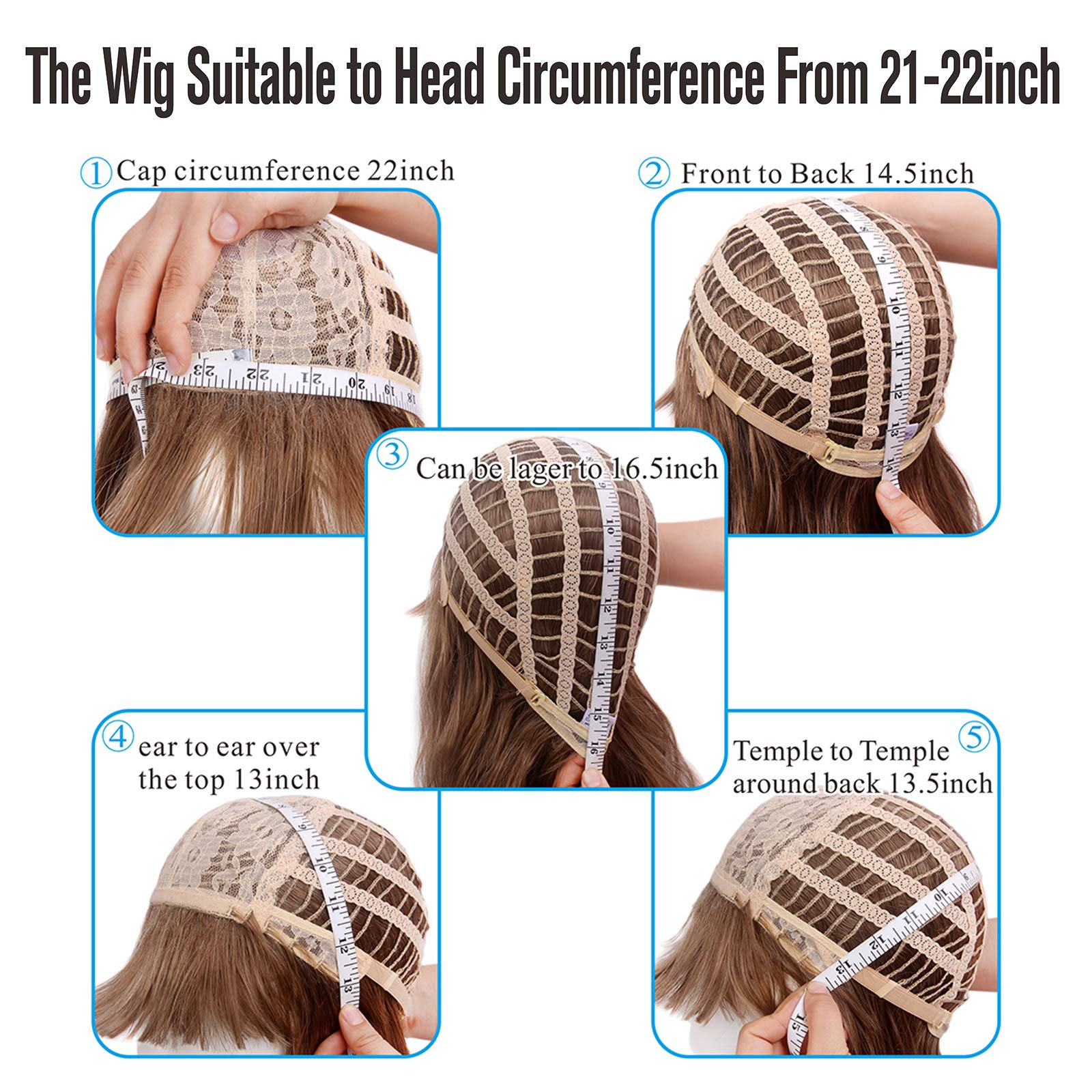 BLUSHIA Synthetic Full Head Men's Hair Wig - Natural Black, Adjustable & Easy to Wear for All Head Sizes - Perfect for Cosplay, Costume Parties & Hair Loss Solutions