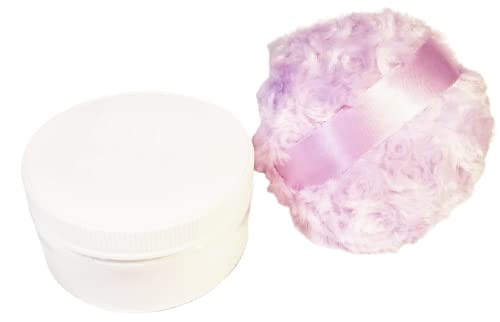 Silk Powder Gift Set - 8 oz Jar with Victorian Rose Powder Puff | Luxurious Face Setting Powder for Makeup & Bridal Beauty | Perfect for Everyday Glow and Special Occasions
