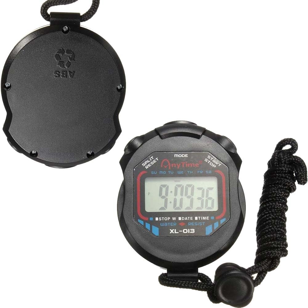 Portable Digital Sports Stopwatch - Mini Waterproof Chronograph Timer for Referees, Coaches & Athletes - Perfect for Training, Games & Outdoor Activities
