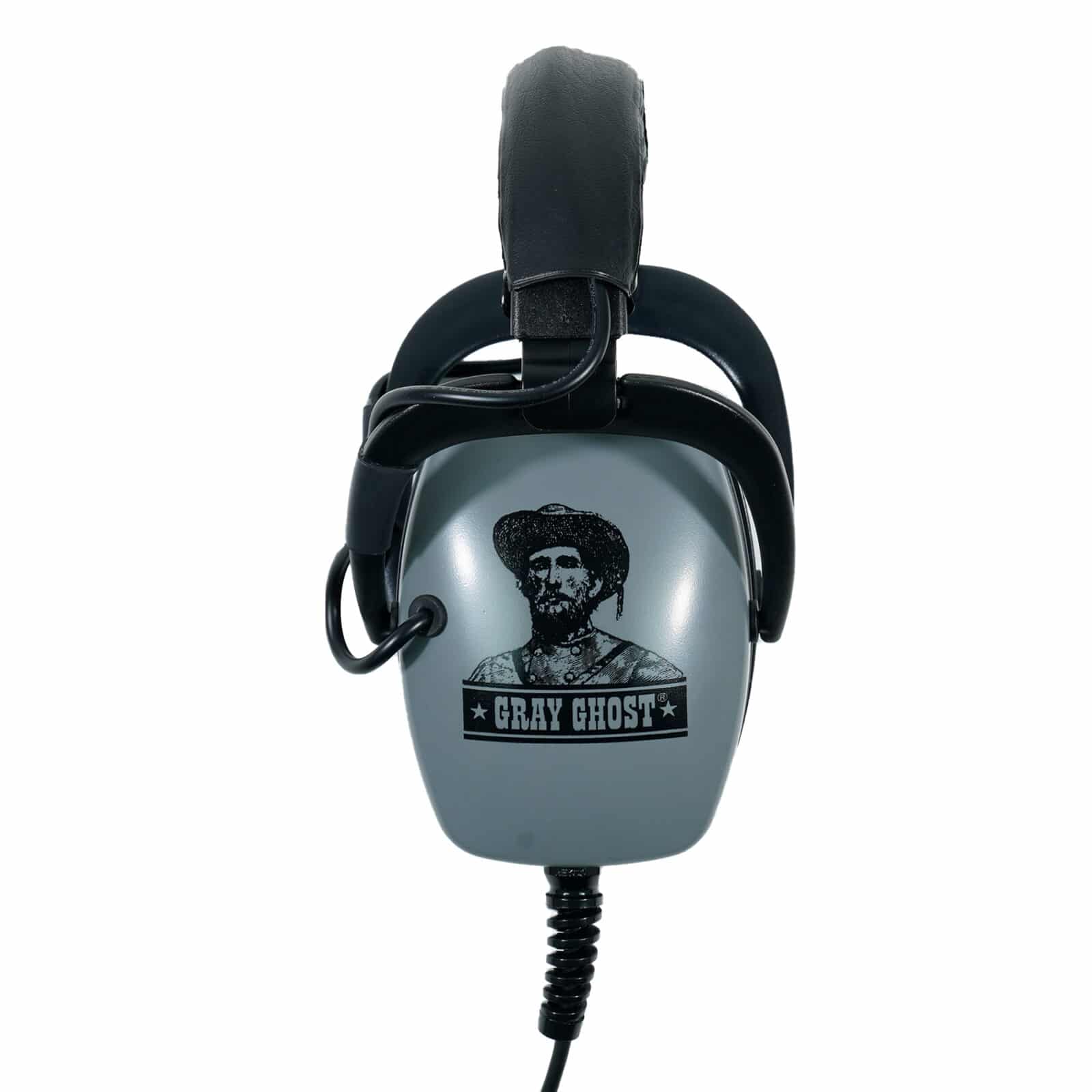 DetectorPro Gray Ghost Deep Woods Platinum Headphones with 1/4 Angle Plug - Professional Metal Detecting Headphones for Treasure Hunting & Outdoor Adventures