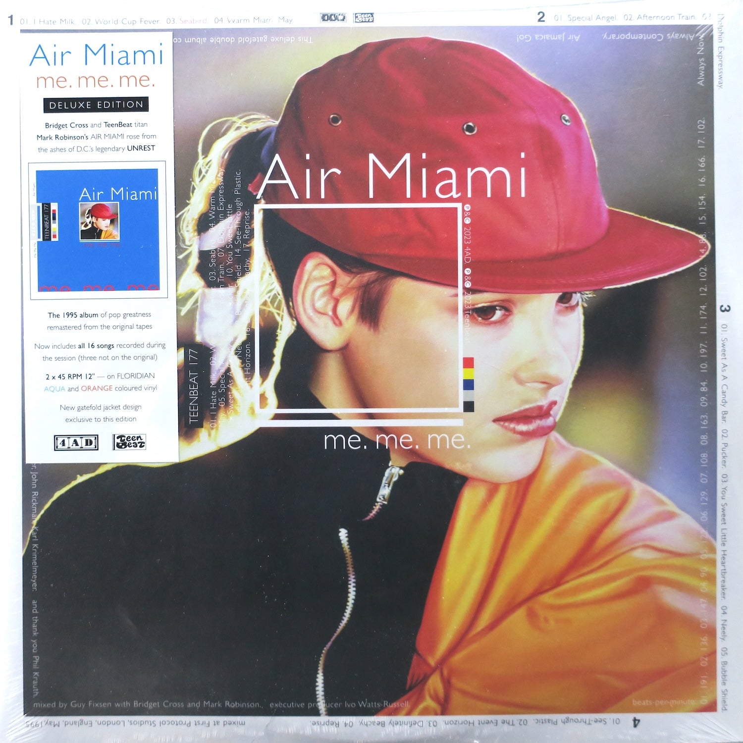 AIR MIAMI 'Me Me Me' 45rpm AQUA/ORANGE Vinyl 2LP (1995 UK Indie) - Limited Edition Collectible Record for Music Enthusiasts & Vinyl Collectors - Perfect for Home Listening, DJ Sets & Vintage Music Collections