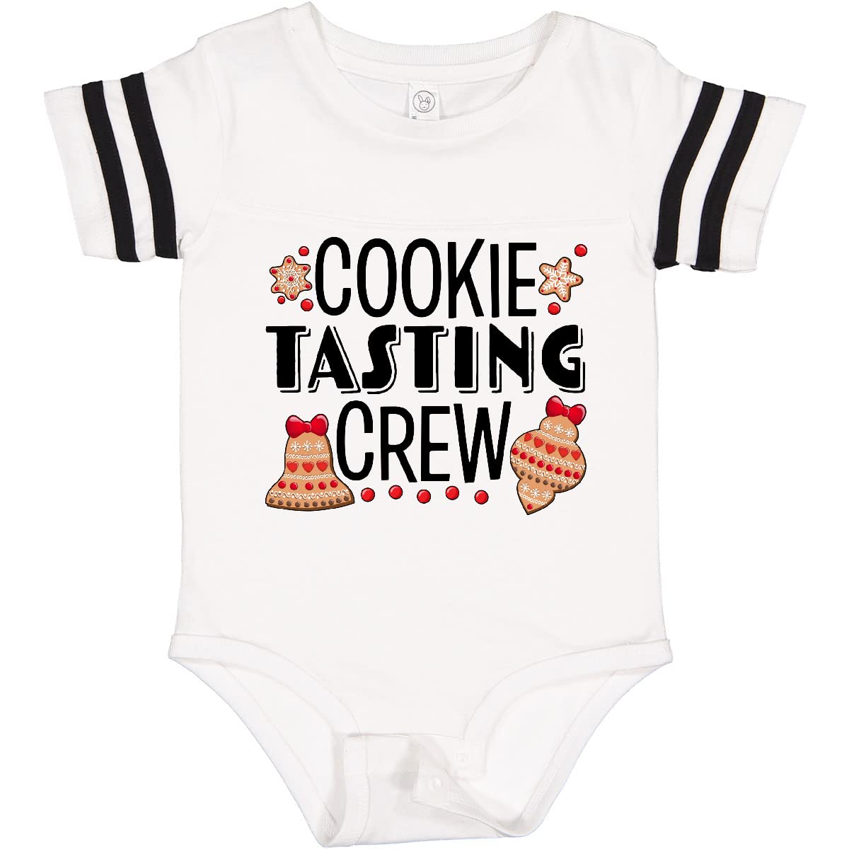 Inktastic Christmas Cookie Tasting Crew Holiday Cookies Baby Bodysuit - Cute Infant Outfit for Christmas Parties, Family Photos & Festive Celebrations