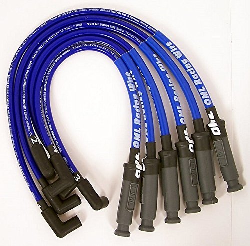 High Performance Blue Spark Plug Wire Set 10mm for 86-87 Grand National & 89 Trans Am 3.8L OHV V6 Turbo - Compatible with Buick Regal - Improves Engine Performance & Acceleration for Racing & Street Driving