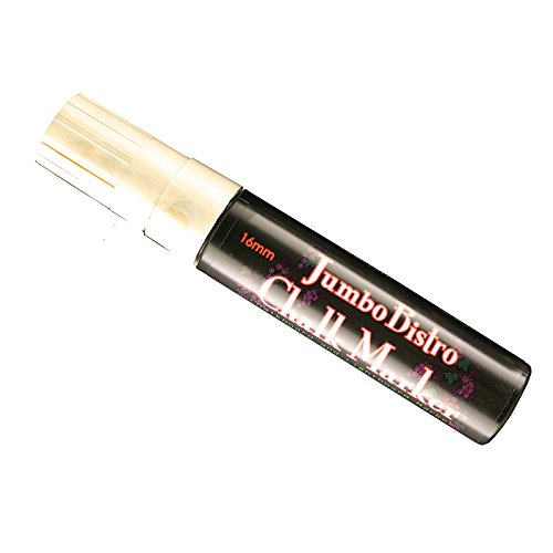 Marvy Uchida Jumbo Bistro Chalk Markers - White - 6 Pack - Non-Toxic Chalkboard Markers for Restaurants, Cafes & Home Decor - Perfect for Menu Boards, Signs & DIY Crafts