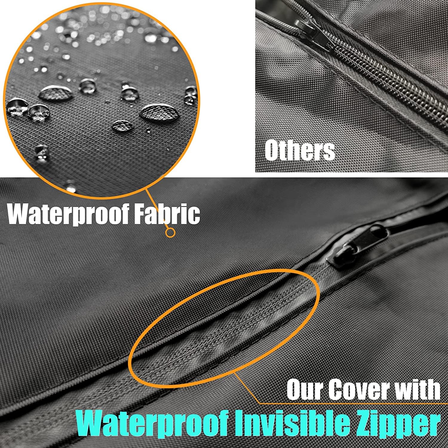 Heavy Duty Waterproof Outdoor Fan Cover - Durable 24