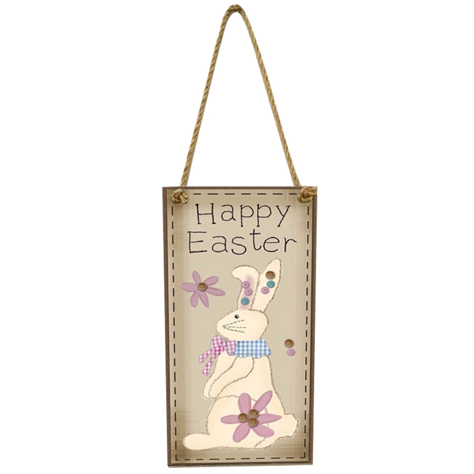 Christmas Lollipop Decorations with Ribbon Pendant - Wooden Easter Egg Bunny Hanging Ornaments for Home, Tree & Holiday Decor (Set of 12) - Perfect for Christmas Stockings, Easter Baskets & Gift Wrapping