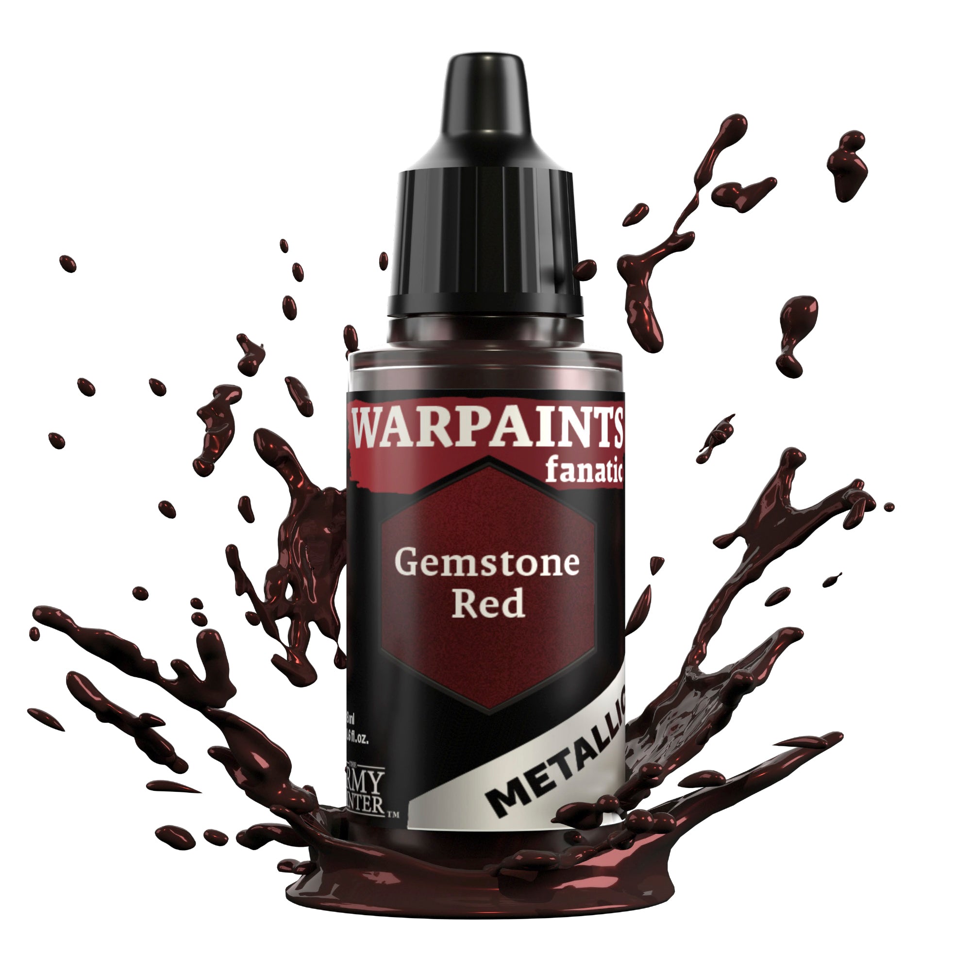 Warpaints Fanatic Metallic Gemstone Red - High-Quality Metallic Paint for Miniatures & Models - Perfect for Warhammer, D&D, and Tabletop Gaming