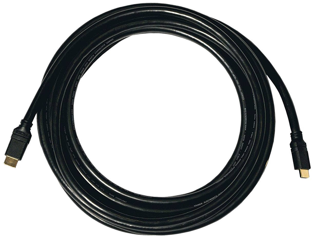 Kramer Electronics CP-HM/HM/ETH-35 HDMI Male to HDMI Male Plenum Rated Ethernet Cable - Perfect for Home Theater, Conference Rooms & Digital Signage