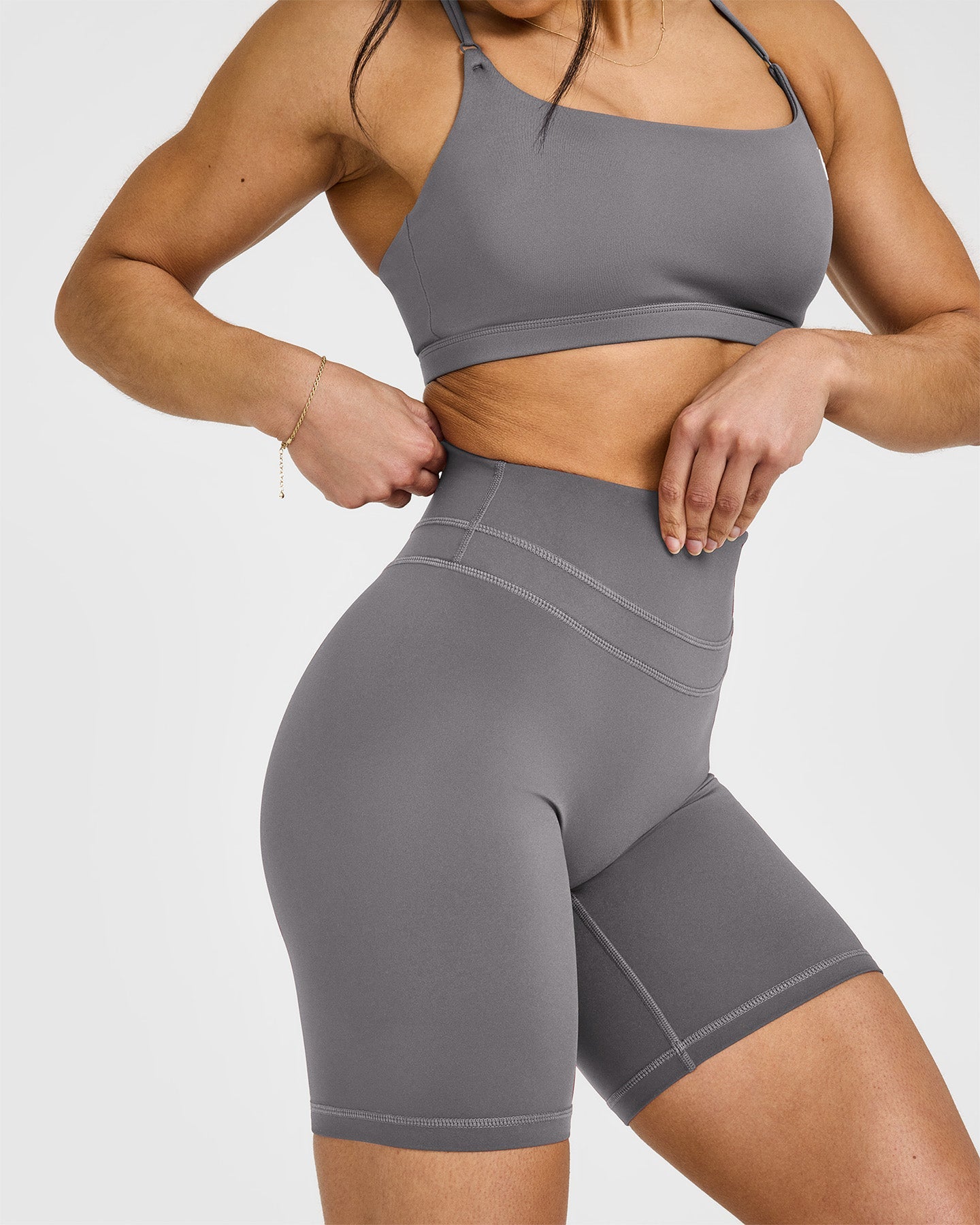 Premium Men's Cycling Shorts with 8-Panel Design - Comfortable Ash Grey for Road & Mountain Biking | Perfect for Training, Racing & Outdoor Sports