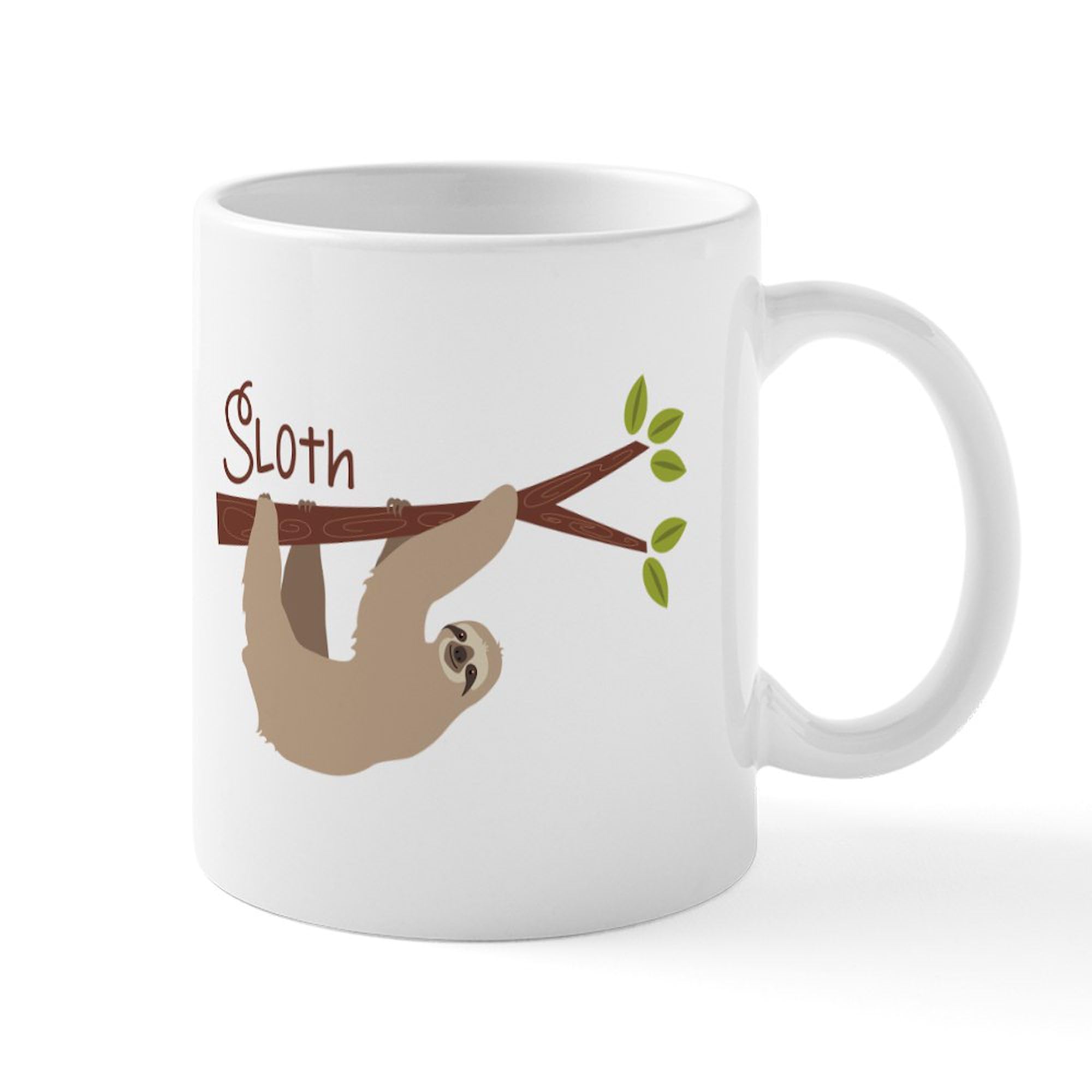 Sloth Themed 11 oz (325 ml) Ceramic Coffee Mug - Funny Animal Design for Tea, Hot Chocolate & Office Use - Perfect Gift for Sloth Lovers & Coffee Enthusiasts