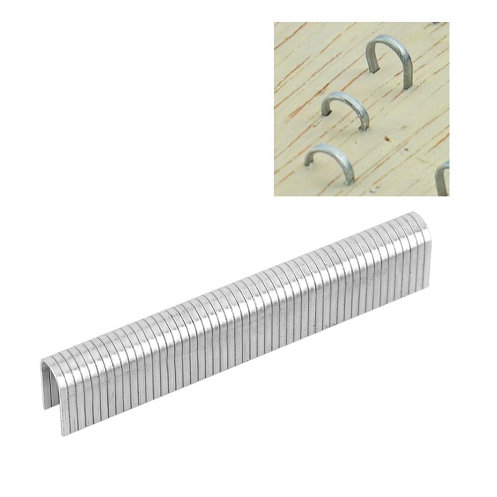 1000pcs A3 Steel U-Type Staples for Staple Gun - Heavy Duty Stapler Nails Fasteners with High Strength & Durability - Perfect for Office, Home DIY, Carpentry, Upholstery and Packaging Projects