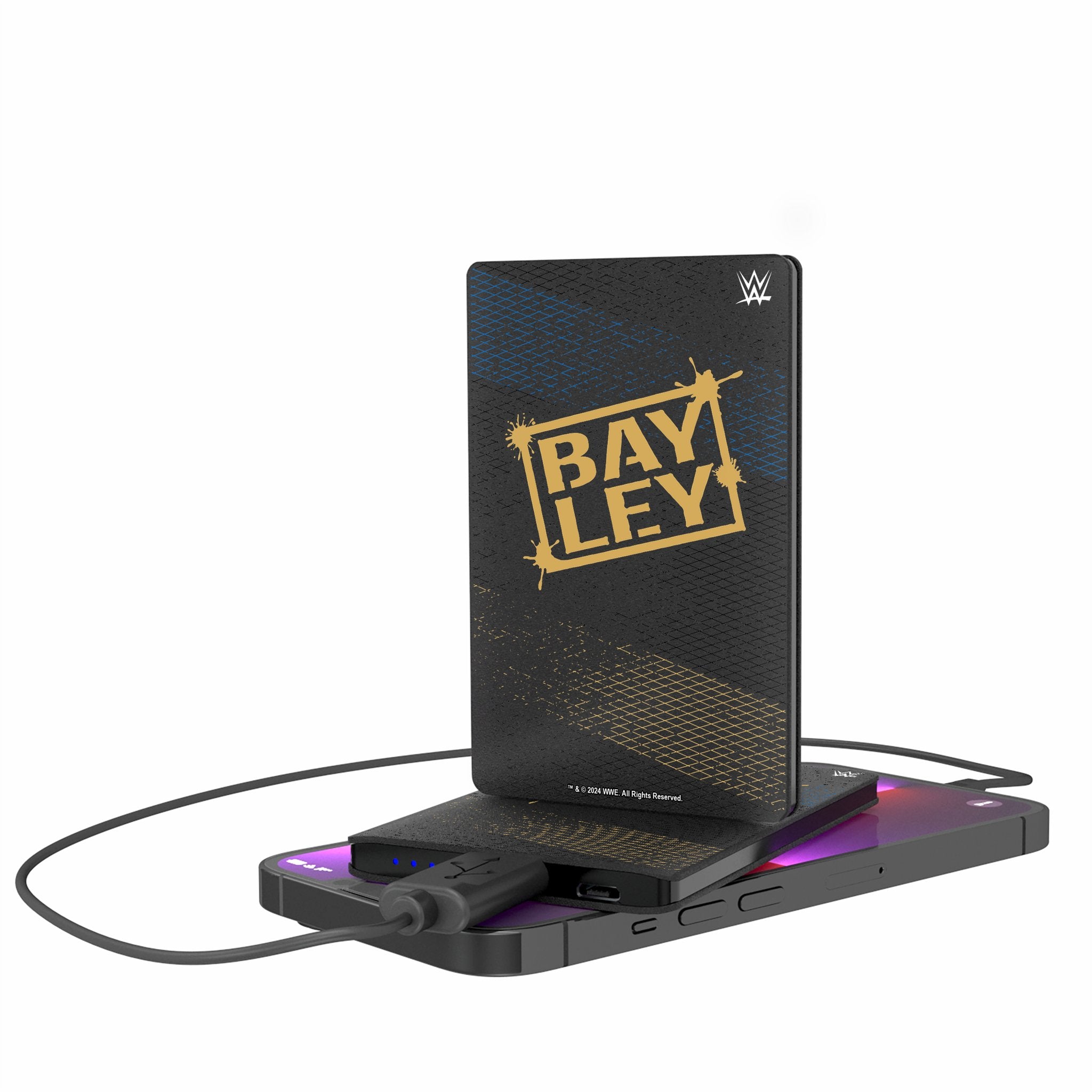Bayley Steel 2500mAh Ultra Slim Credit Card Power Bank - Portable Charger for iPhone, Android, Travel & Business Use