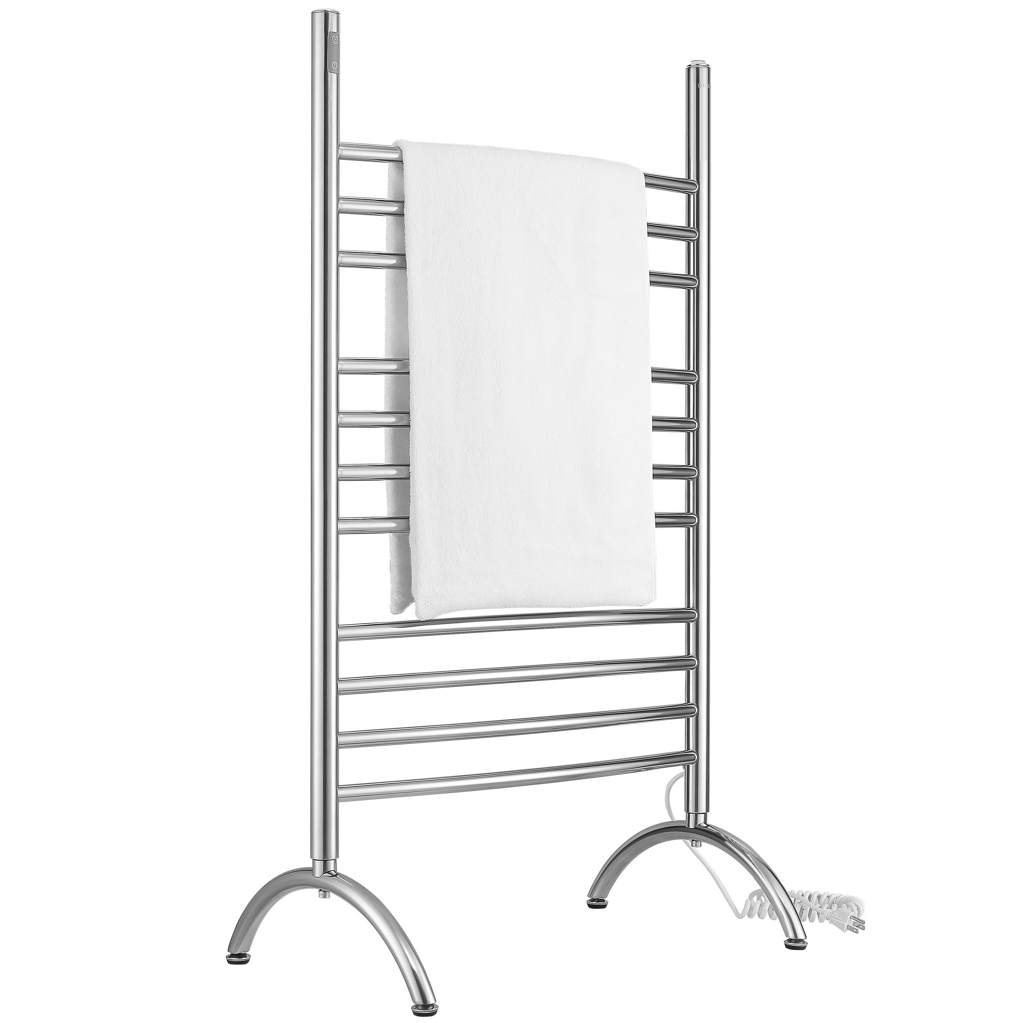 Ava OBT 3-in-1 11-Bar Towel Warmer with Built-in Timer | Stainless Steel Commercial Grade | Perfect for Spas, Salons & Luxury Bathrooms