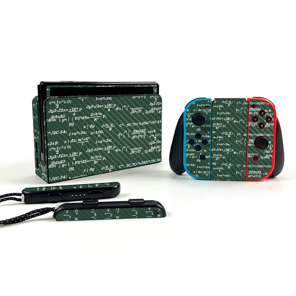 Premium Carbon Fiber Skin for Nintendo Switch OLED - Protective & Durable Textured Cover | Easy to Apply, Removable | Made in USA | Perfect for Gaming, Travel & Style Protection