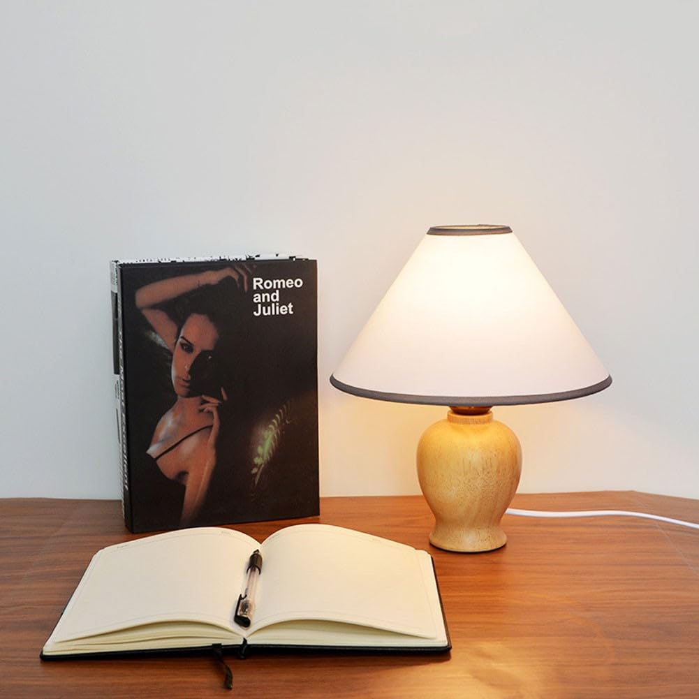 Modern Decorative Small Table Lamp - Bedside Nightstand Lamp for Bedroom, Office & Study Desk | Perfect for Reading, Working & Creating Cozy Ambiance