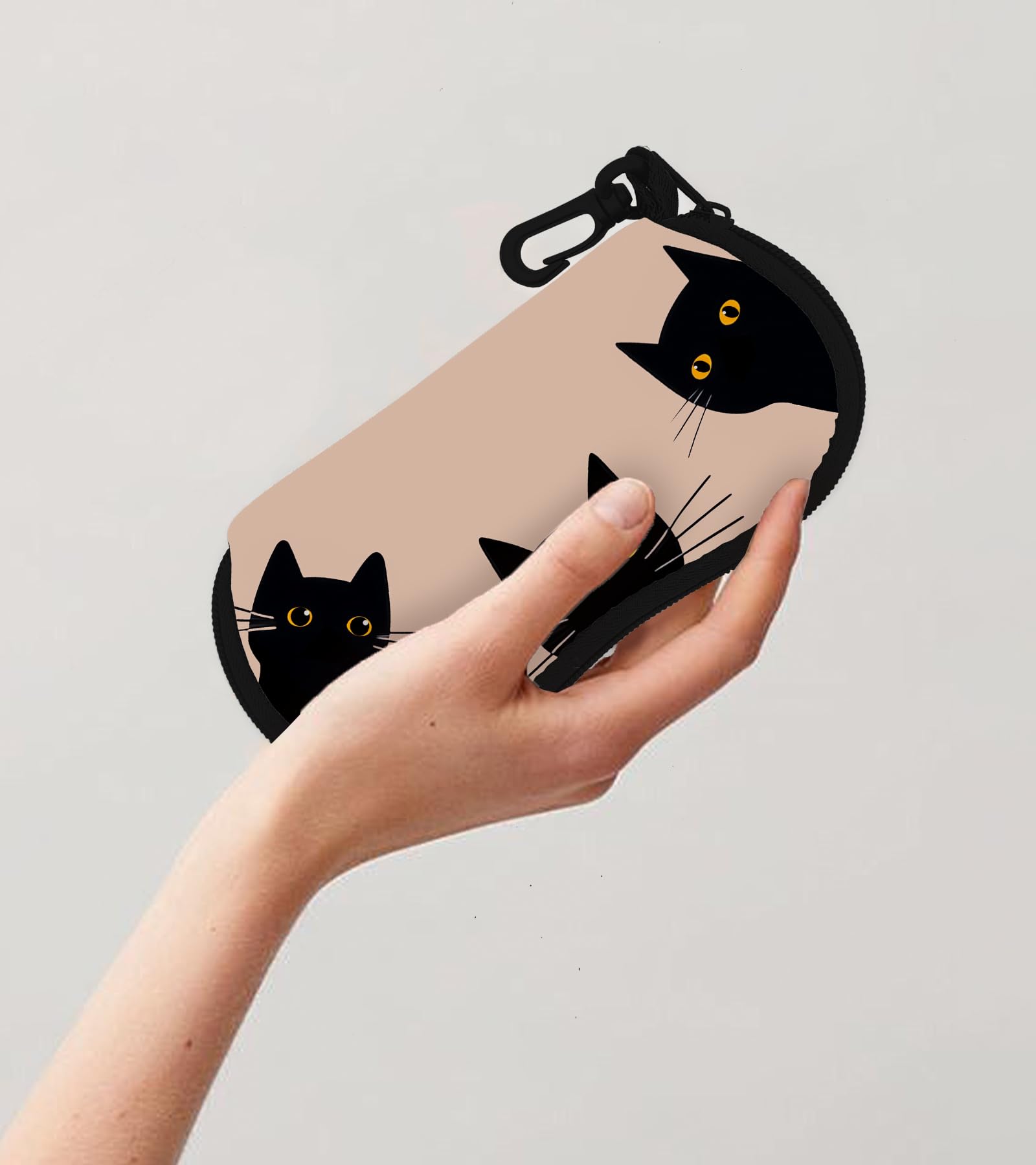 Cute Kawaii Sunglasses Case for Women & Kids - Soft Eyeglass Pouch for Travel