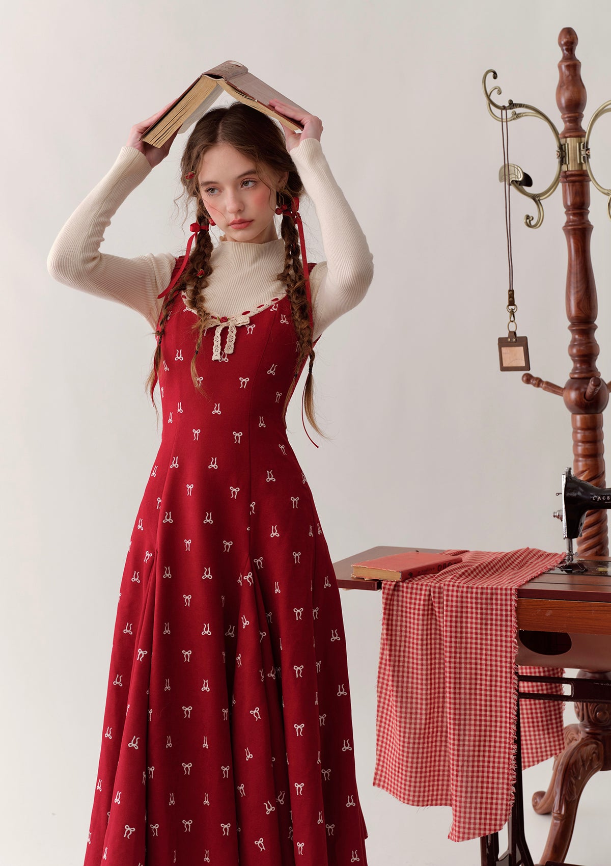 Stylish Strawberry Print Office Dress for Women - Perfect for Work, Business Meetings & Professional Events