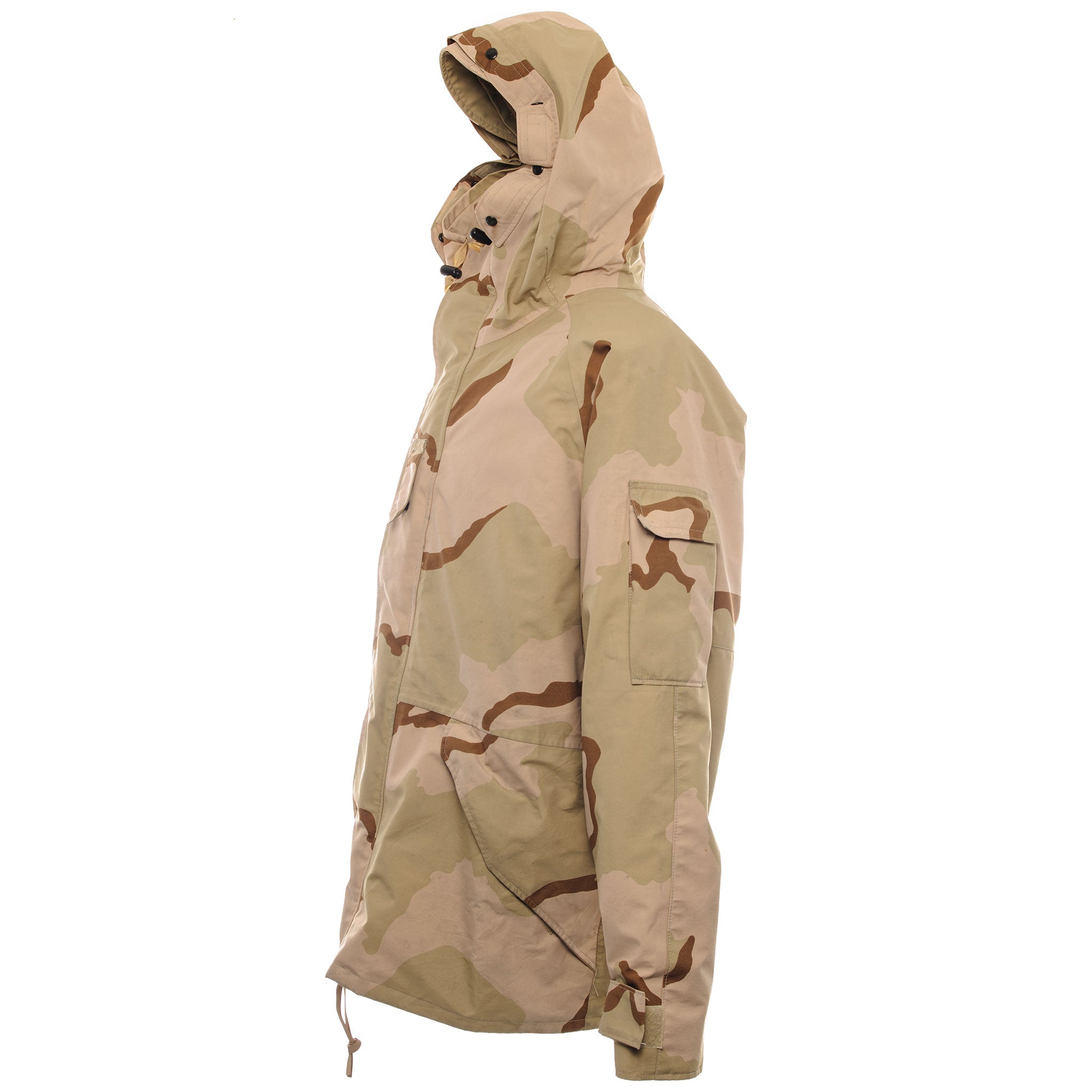 US Army Cold Weather Parka - Desert Camouflage Jacket (2001 Issue, Size Large Regular) | Military Outerwear for Harsh Conditions & Outdoor Adventures