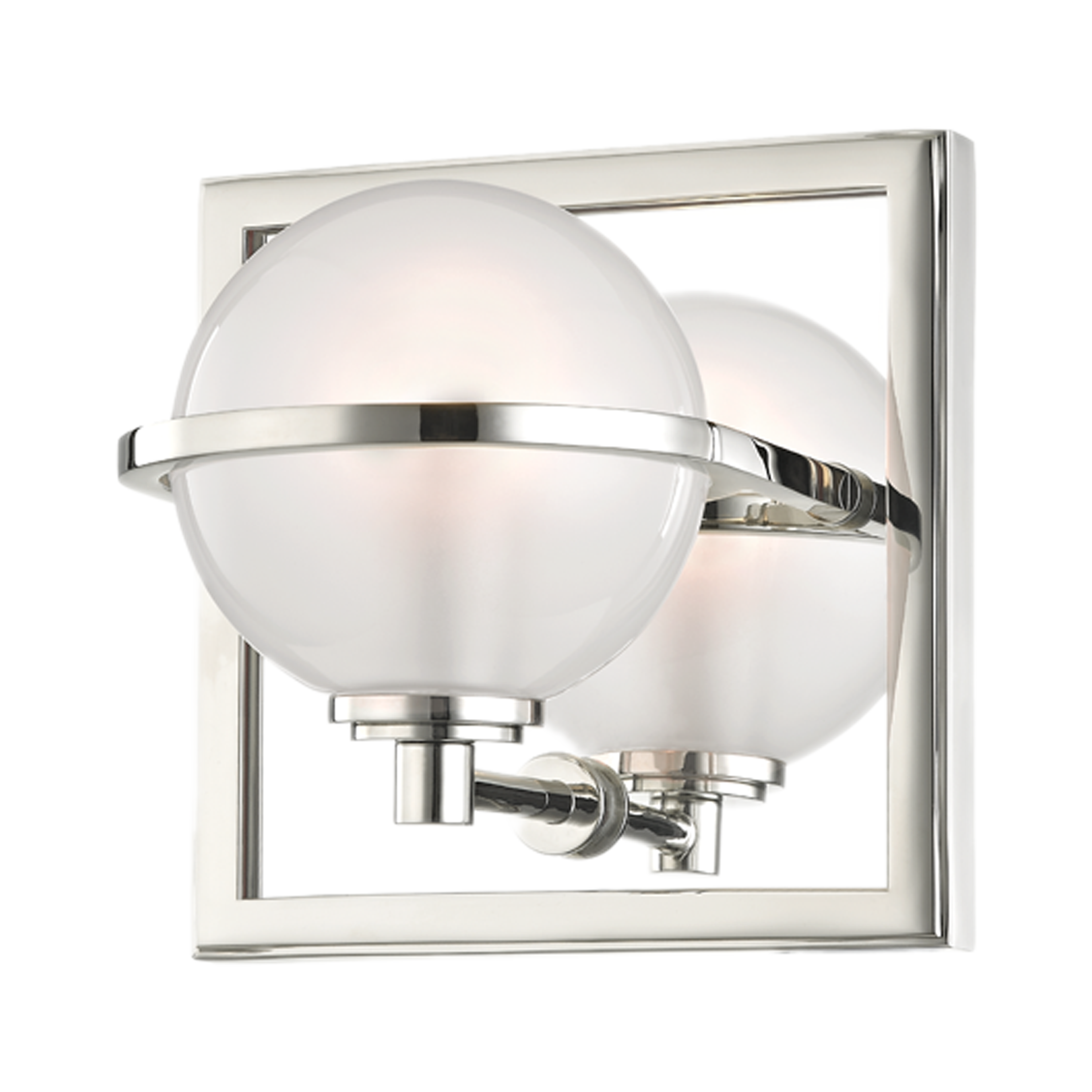 Axiom Modern Wall Light in Polished Nickel Finish - Perfect for Bedroom, Hallway & Living Room Lighting