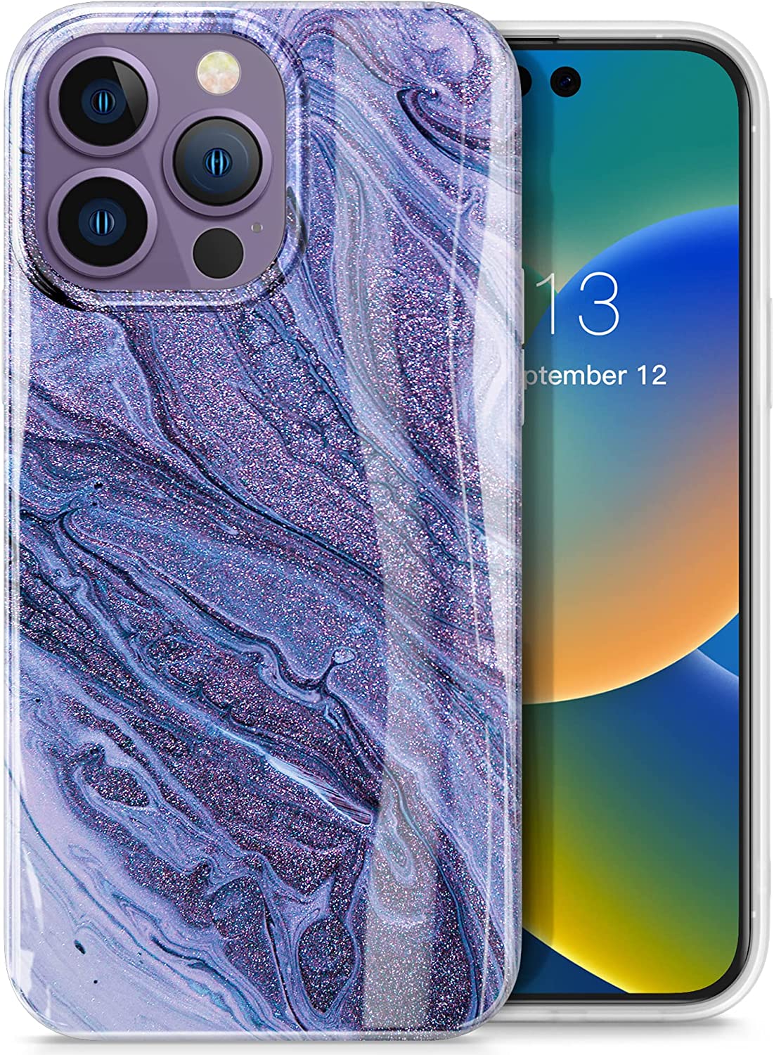 iPhone 14 Pro Case - Military Grade Shockproof Protective Cover with Marble Design | Drop Tested for Ultimate Protection | Perfect for Outdoor Activities & Daily Use