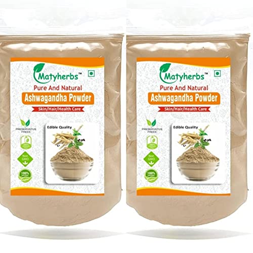 Pure Ashwagandha Powder 100g x 2 | Natural Skin & Hair Care | Stress Relief Supplement