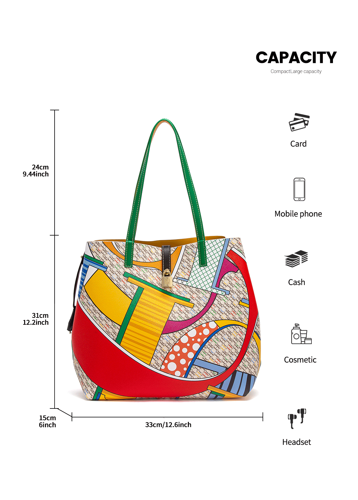 Stylish Large Capacity Tote Bag for Women - Perfect for Work, Travel & Everyday Use